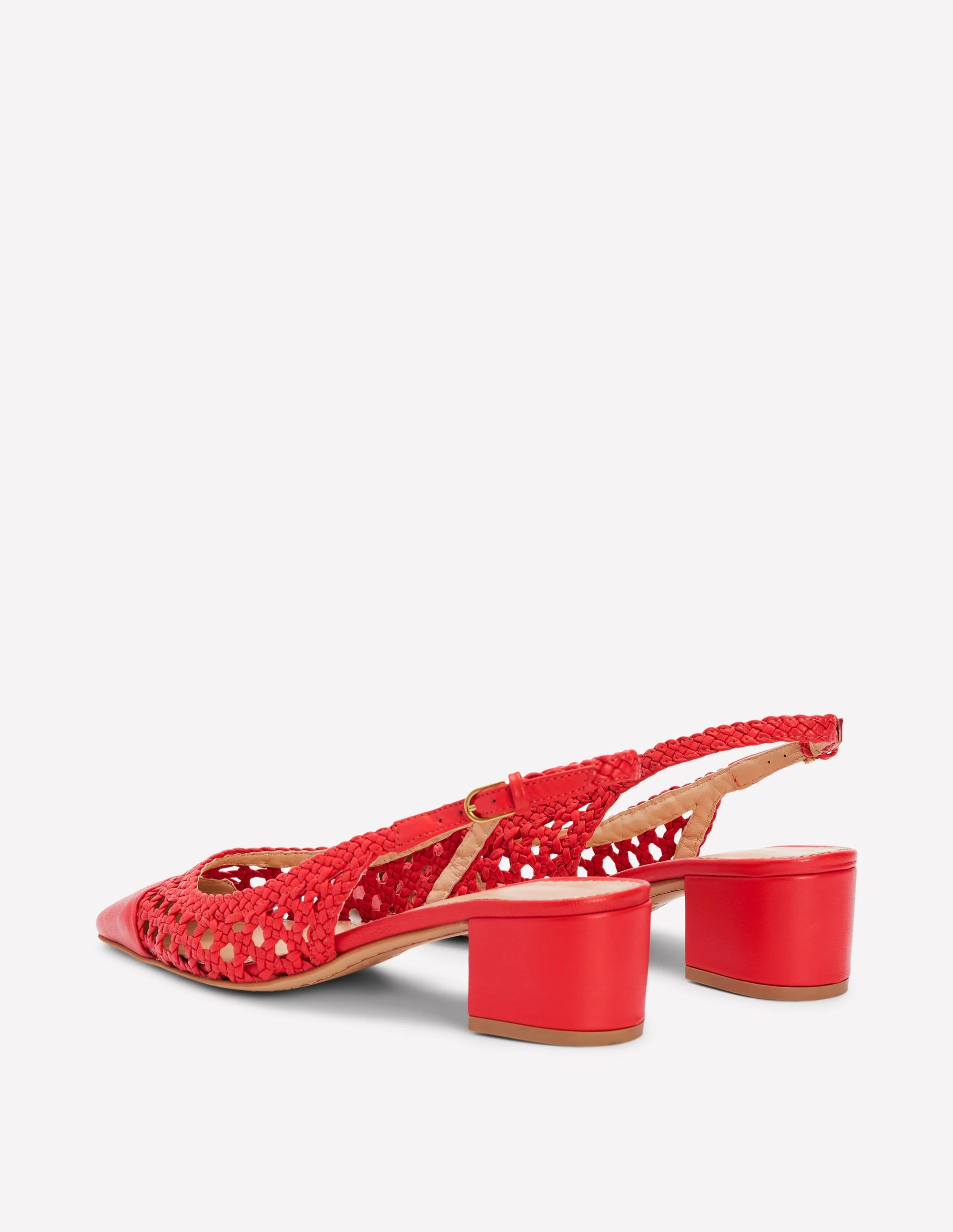 Ailsa Slingbacks mit Blockabsatz-Briefkastenrot Gewebt - Image 5