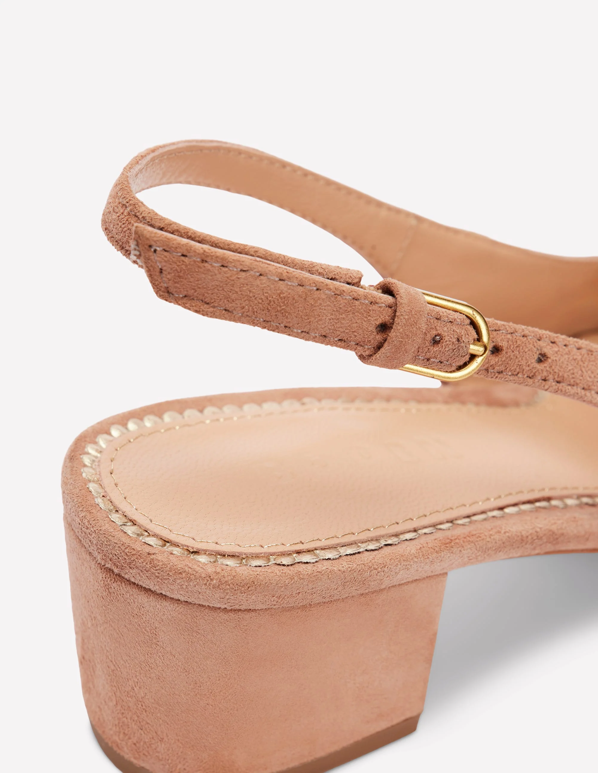 Ailsa Slingbacks mit Blockabsatz-Milchkaffee Wildleder - Image 4