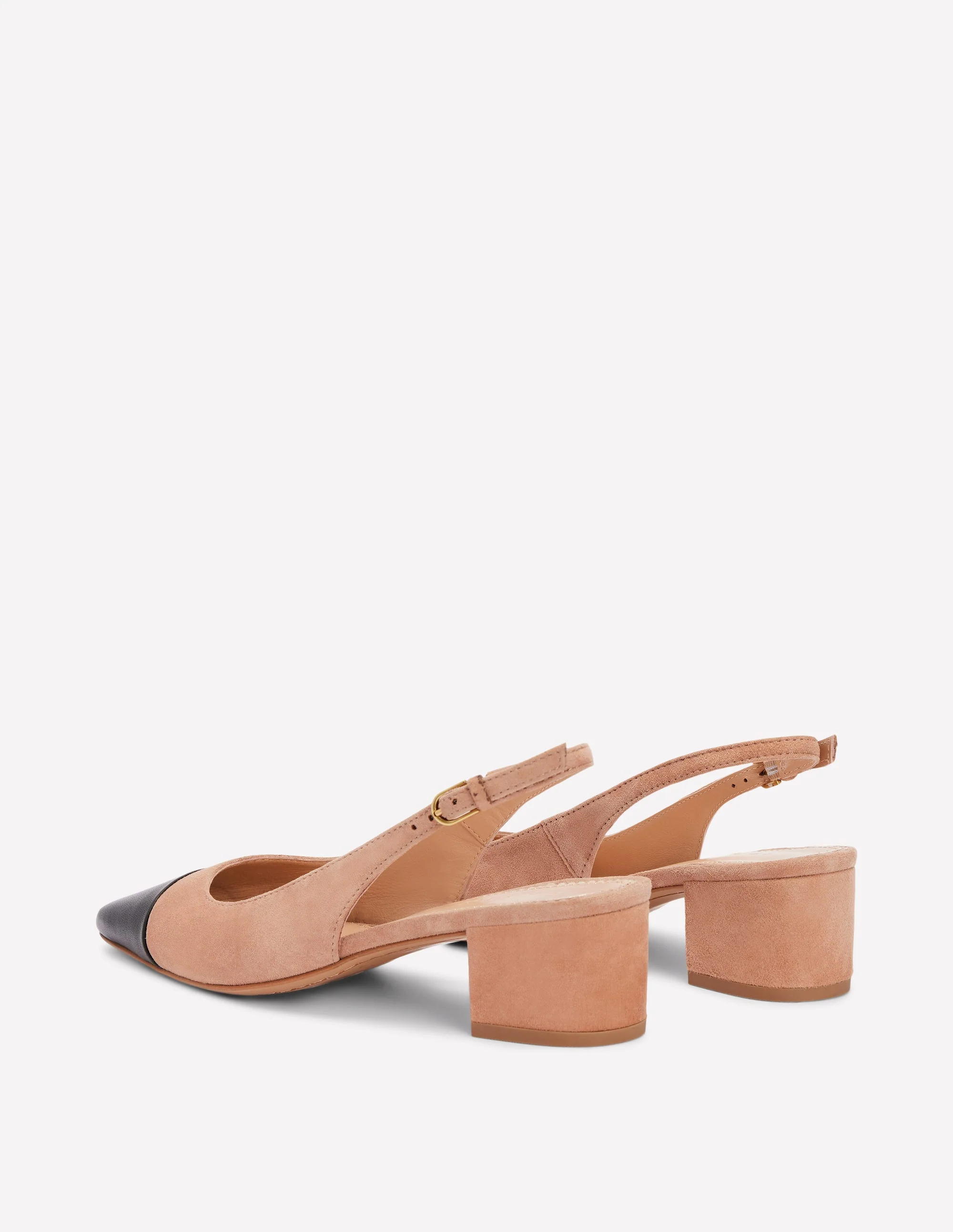 Ailsa Slingbacks mit Blockabsatz-Milchkaffee Wildleder - Image 5