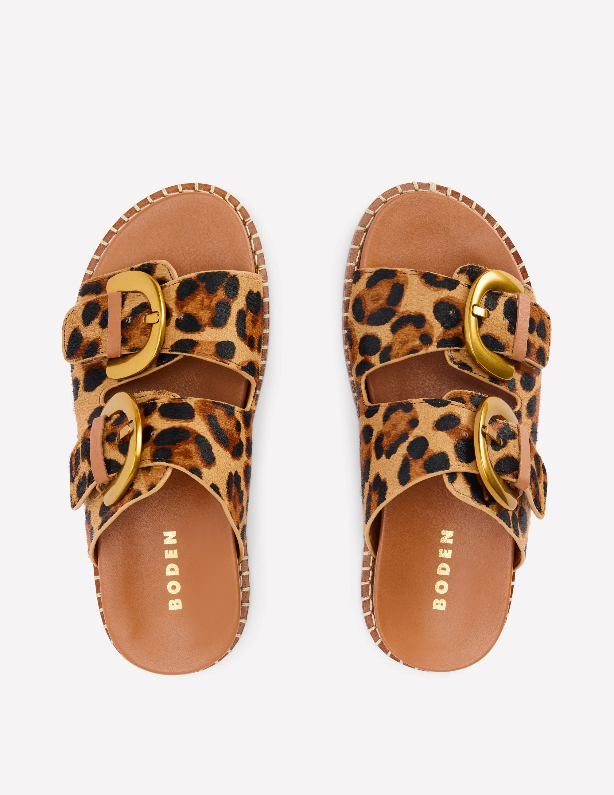 Alberta Sandalen mit Fußbett-Mohair, Leopardenmuster - Image 5