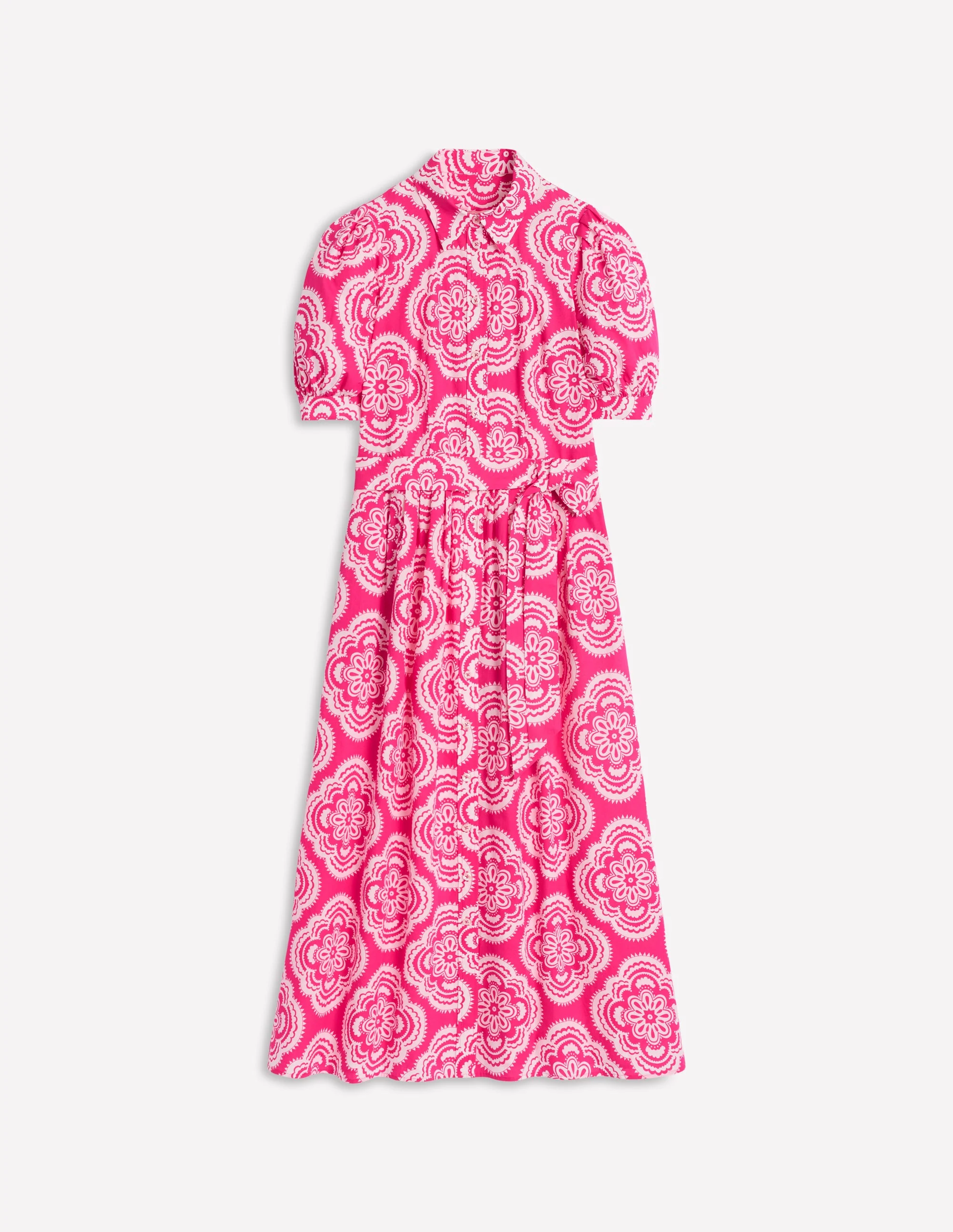 Alexa Maxi-Hemdblusenkleid-Rosa Pfingstrose, Botanic Blush-Motiv - Image 6