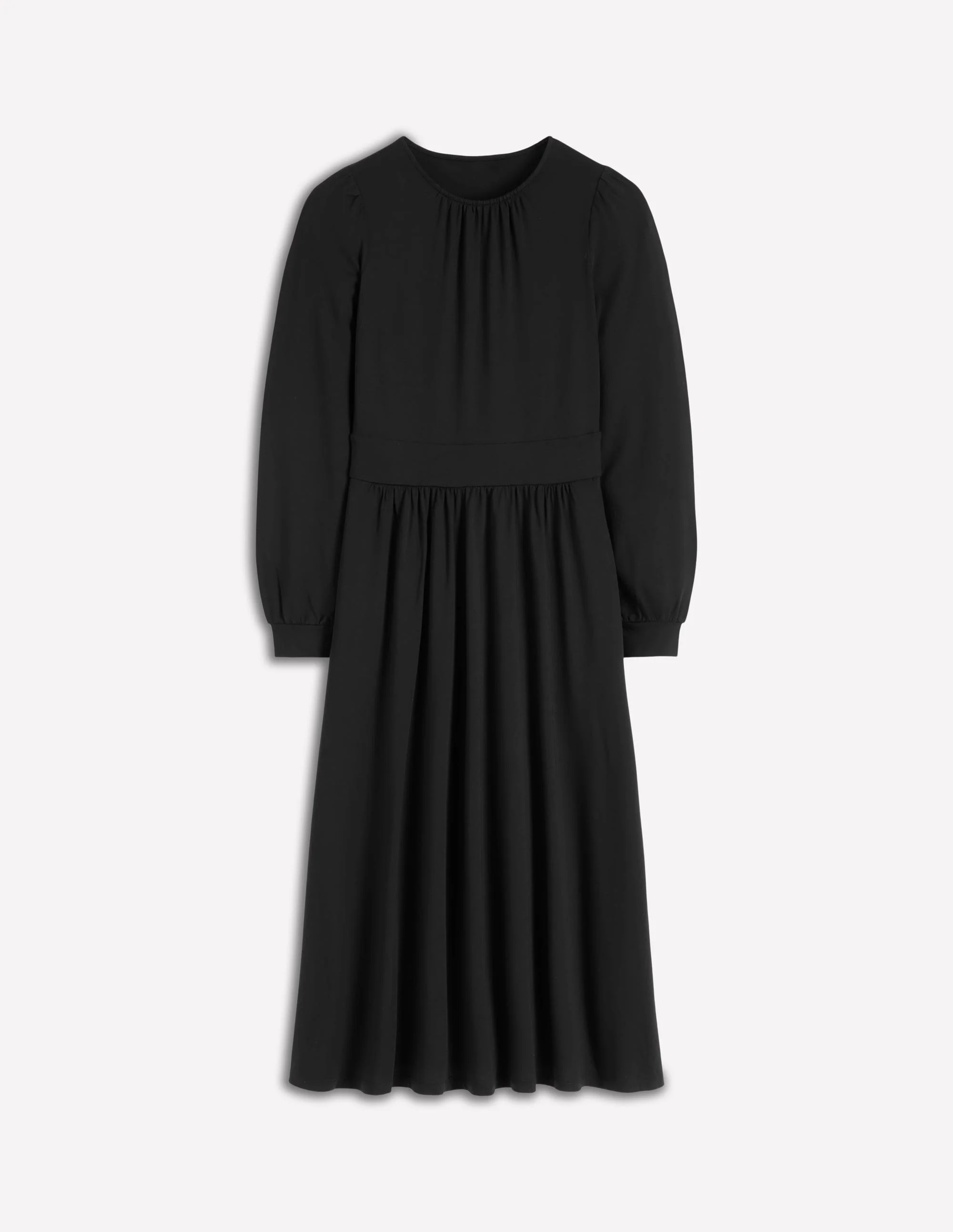 Alexandra Jersey-Midikleid-Schwarz - Image 6