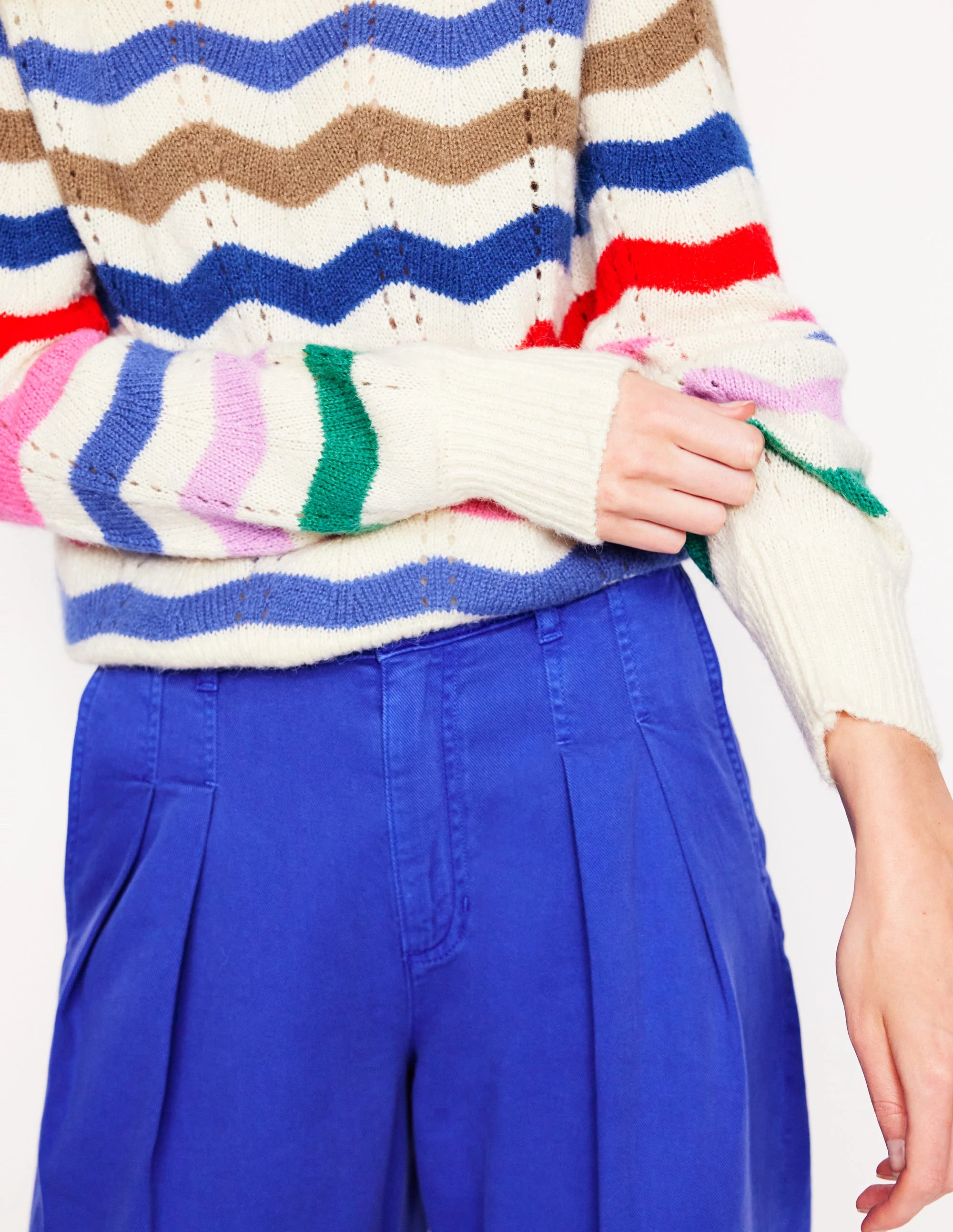 Alice Flauschiger Raglanpullover-Regenbogen - Image 3