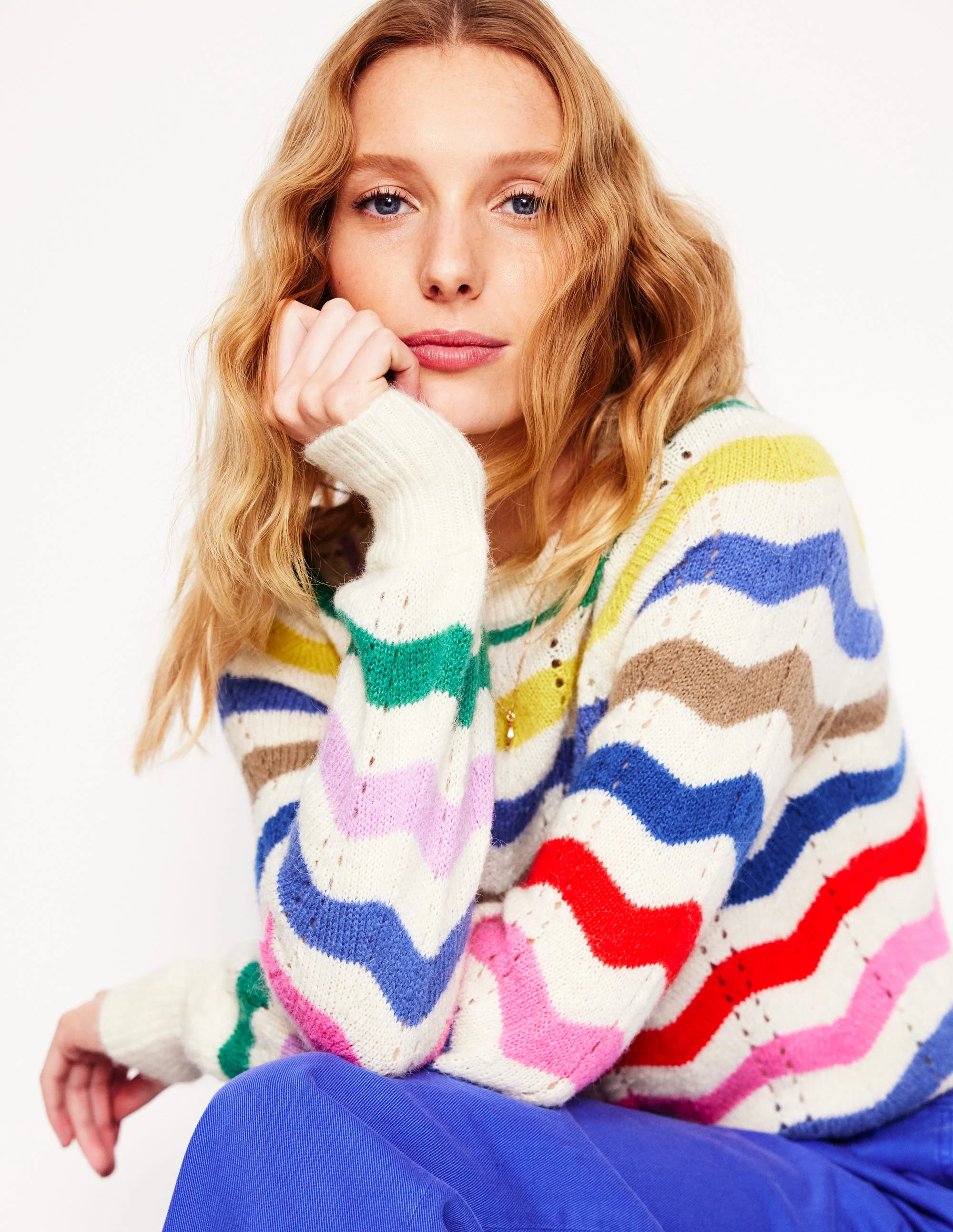 Alice Flauschiger Raglanpullover-Regenbogen - Image 6