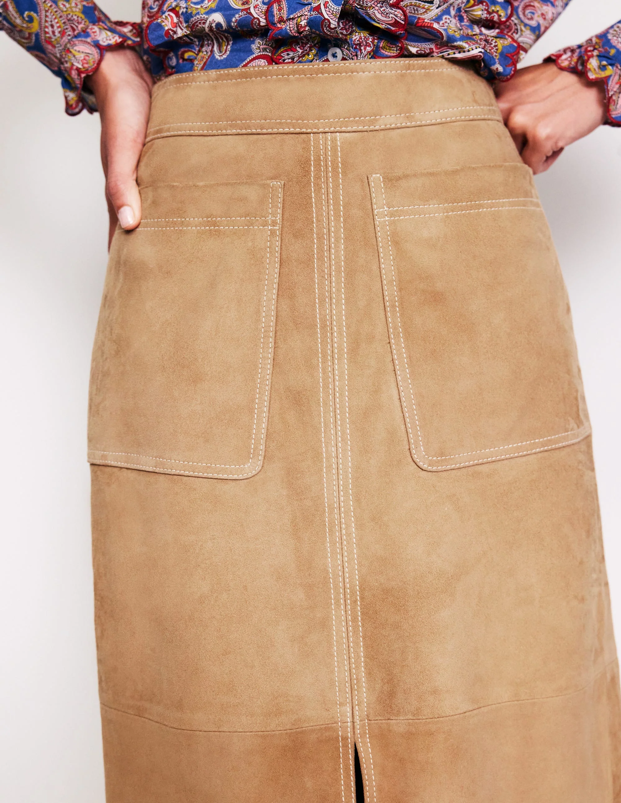 Aline Midirock aus Wildleder-Hellbraun Veloursleder - Image 2