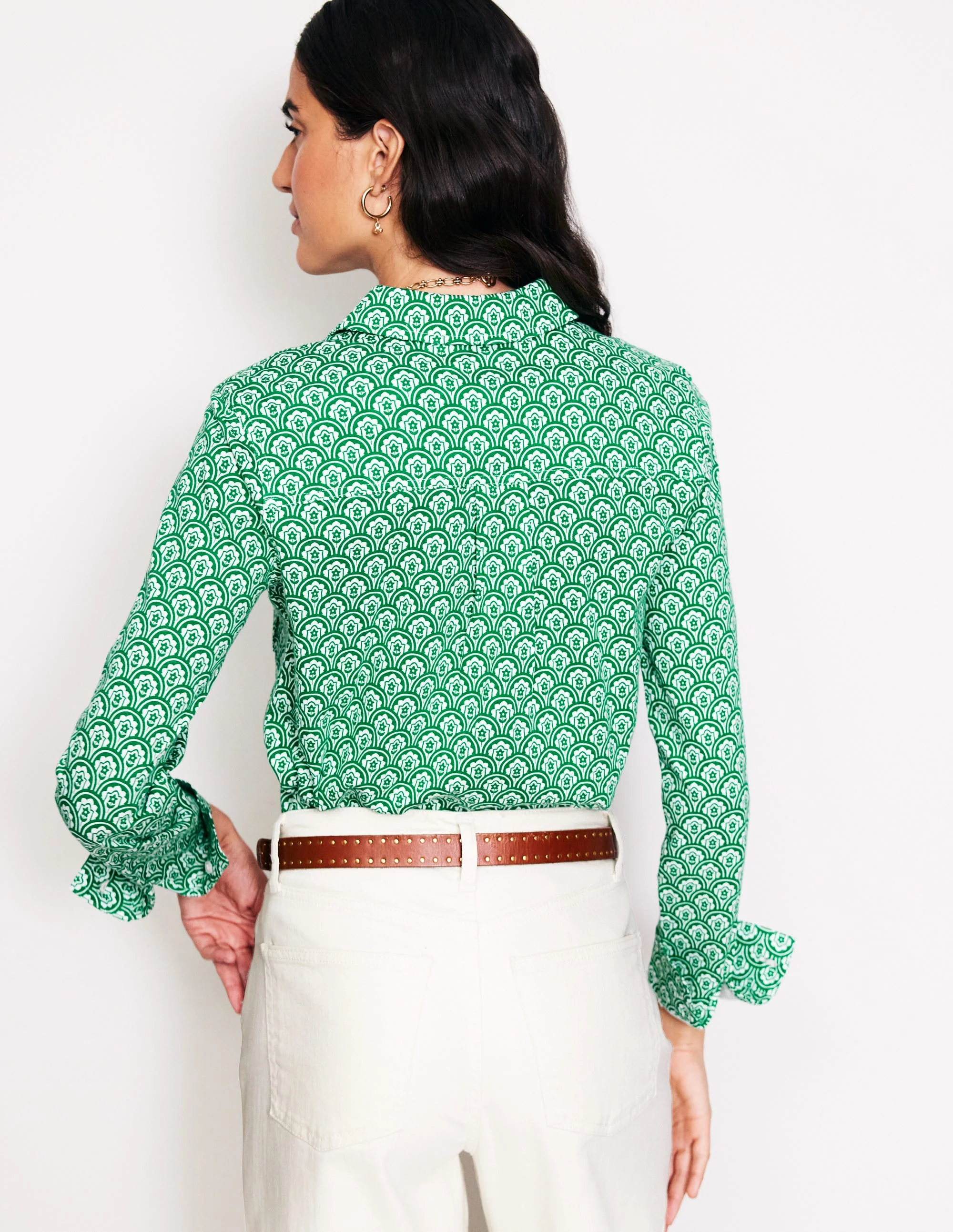 Amelia Jersey-Hemd-Grün, Motiv Trellis Pop - Image 3