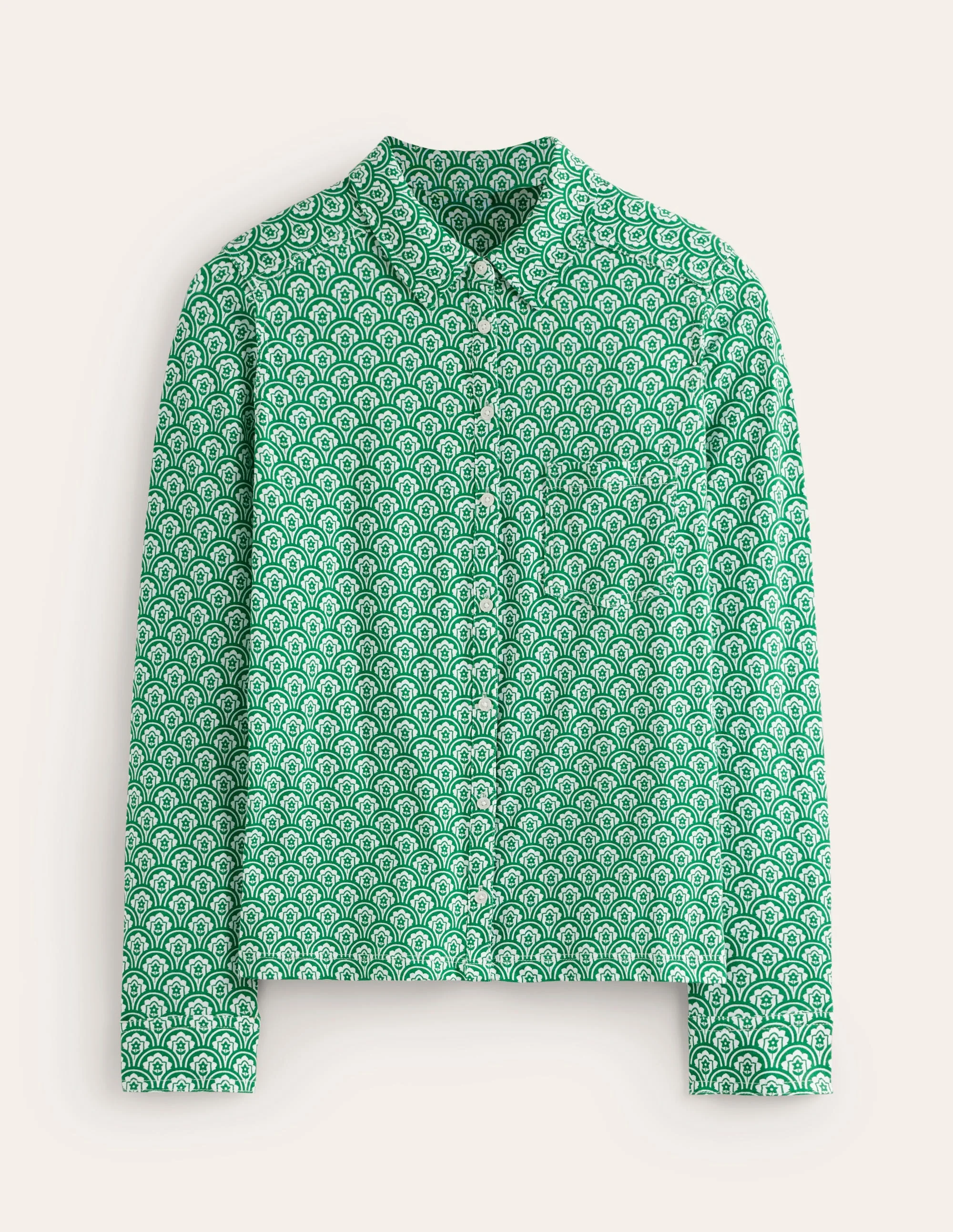 Amelia Jersey-Hemd-Grün, Motiv Trellis Pop - Image 5