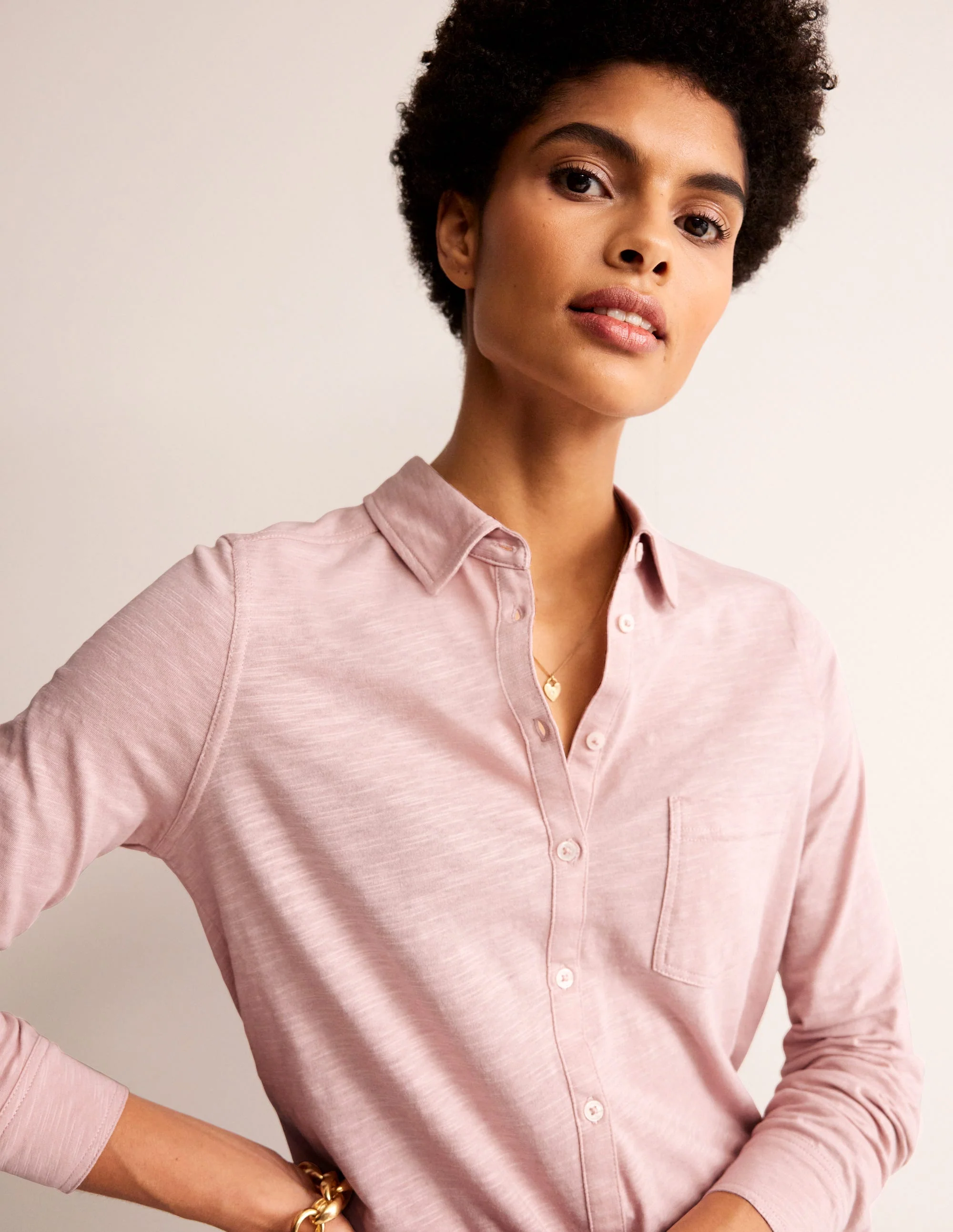 Amelia Jersey-Hemd-Milchshake