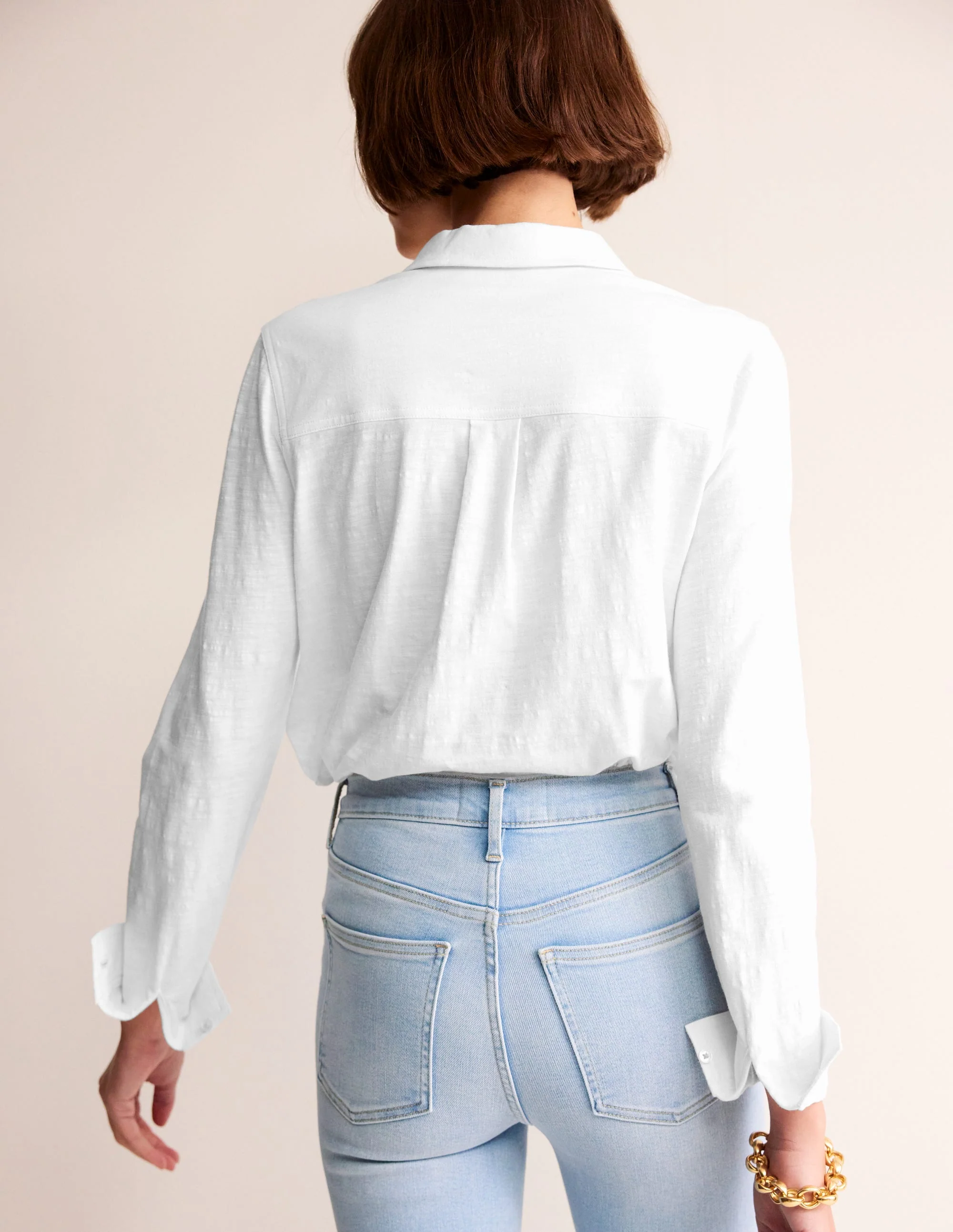 Amelia Jersey-Hemd-Weiß - Image 3
