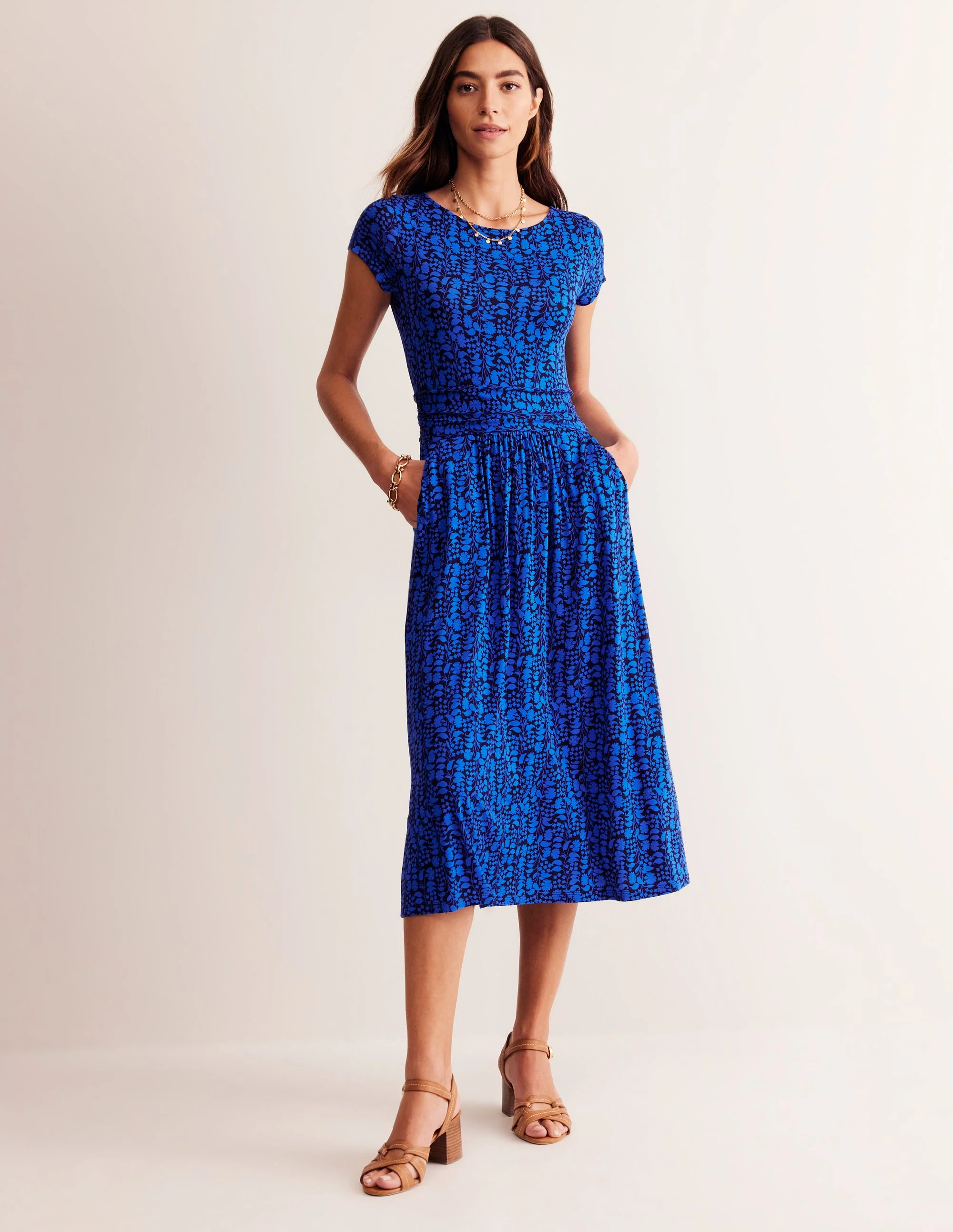 Amelie Jersey-Midikleid-Eisvogelblau, Wiesenrebe - Image 2