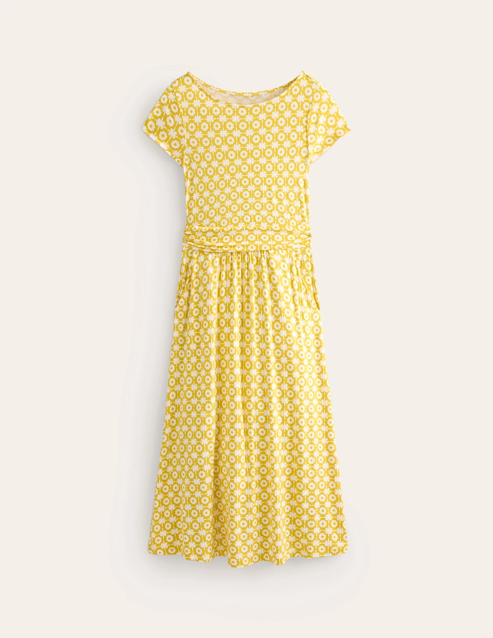 Amelie Jersey-Midikleid-Maracuja, Blüten-Kachel - Image 5