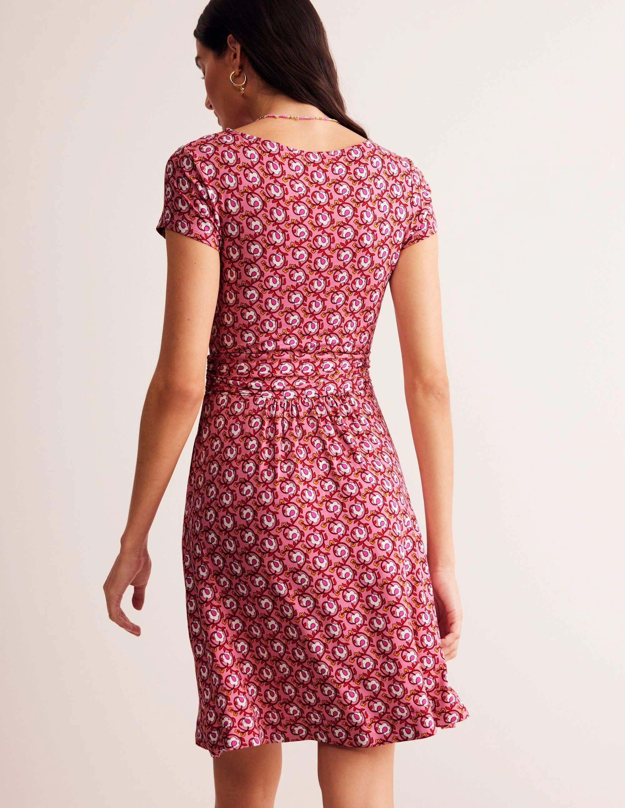 Amelie Jerseykleid-Kaschmirrose, Blätter-Terrace - Image 3