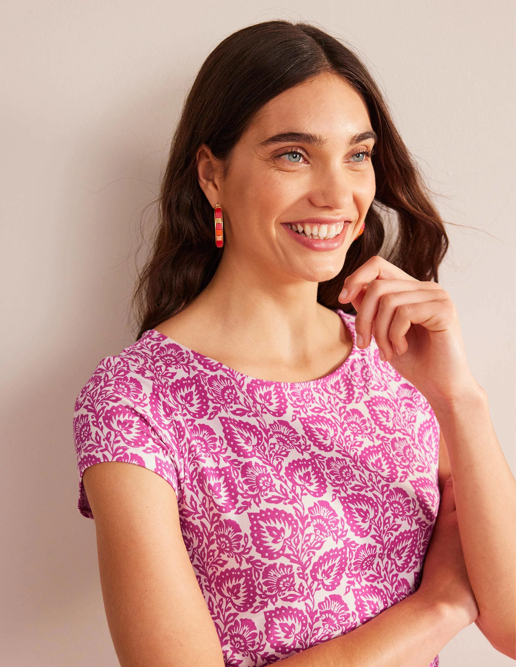 Amelie Jerseykleid-Phloxrosa, Eichenterrasse - Image 2
