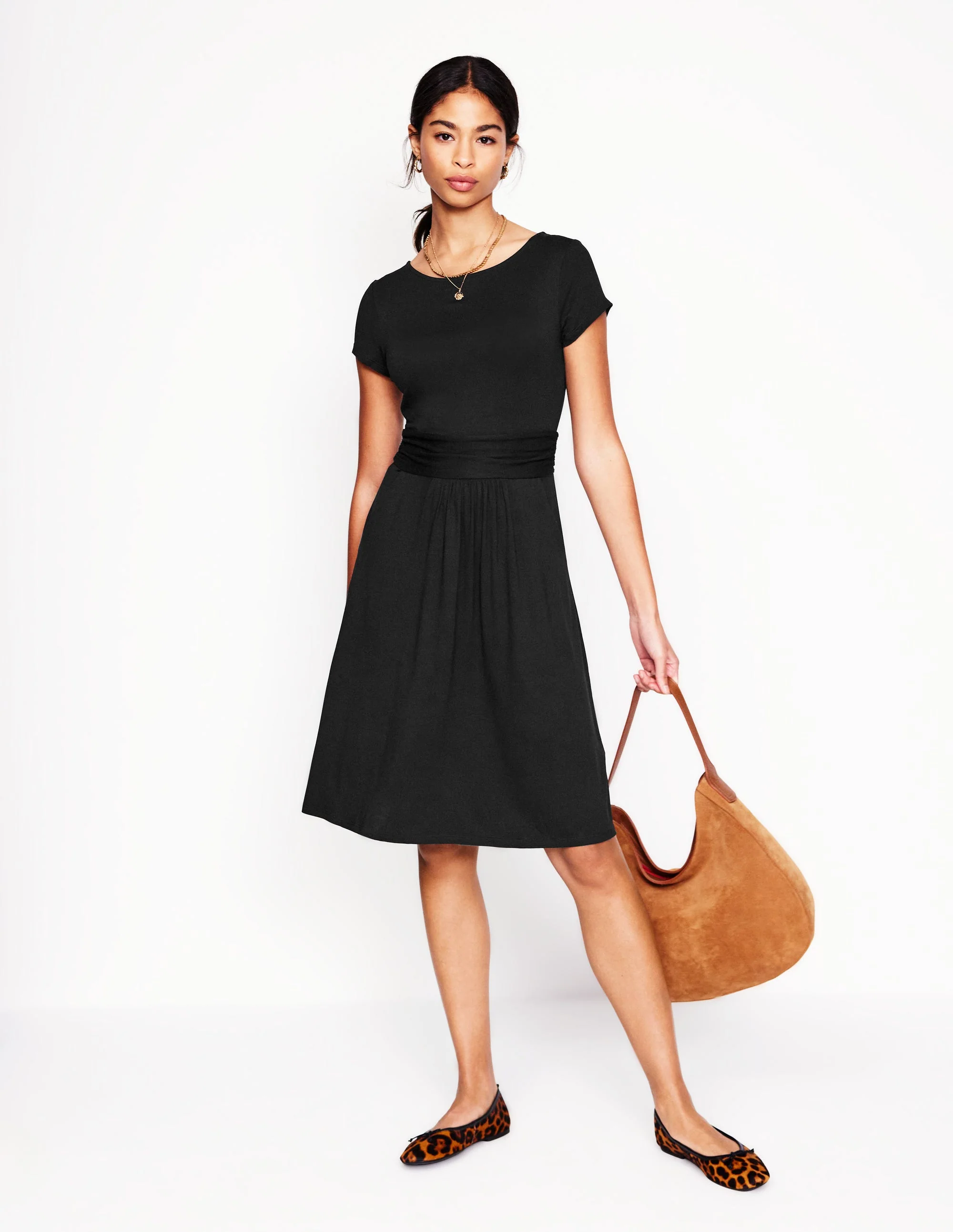 Amelie Jerseykleid-Schwarz - Image 4