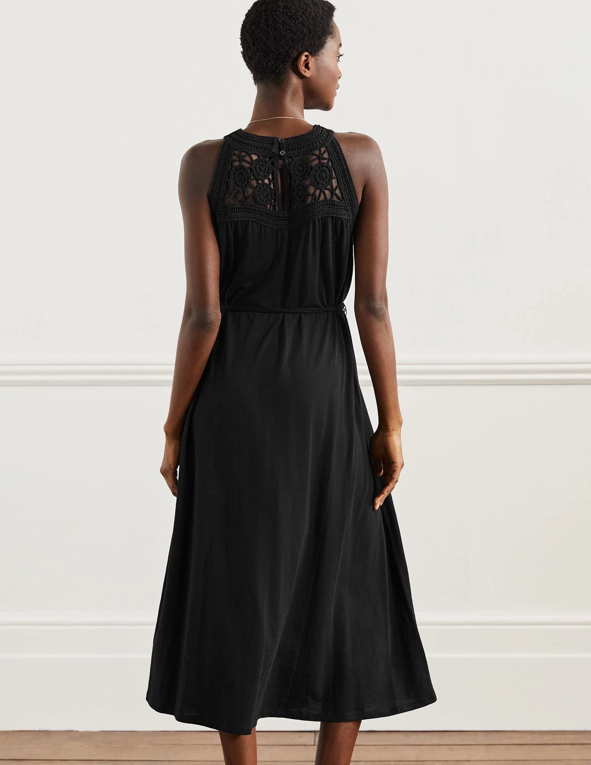 Anais Jersey-Midikleid-Schwarz - Image 8