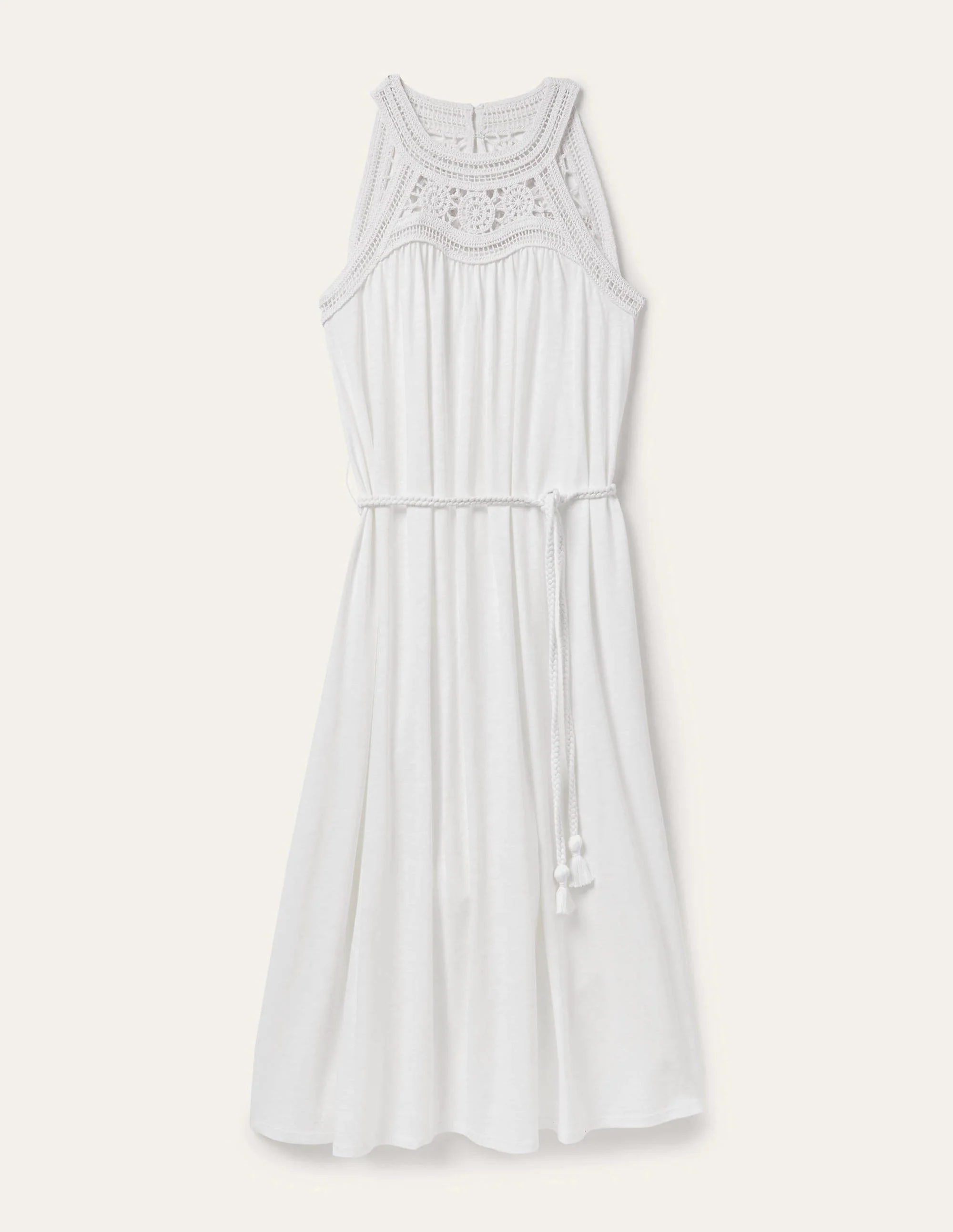 Anais Jersey-Midikleid-Weiß - Image 6