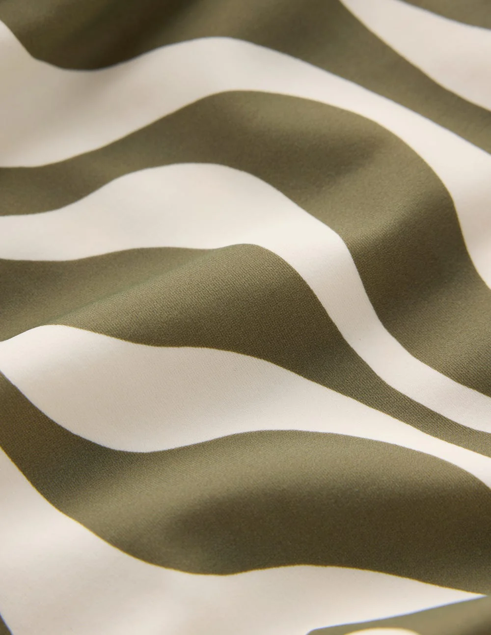 Andros Badeanzug mit Twistdetail vorne-Waldgrün, Rhythmische Welle - Image 6