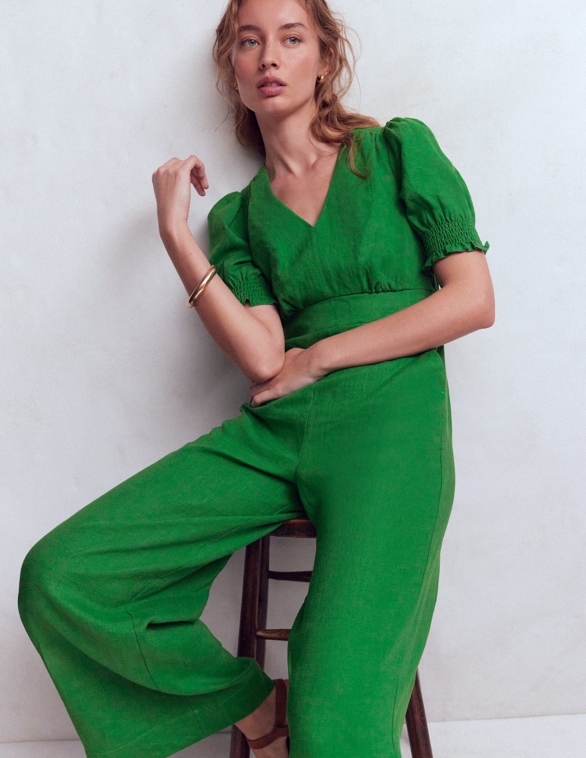 Anna Leinen-Jumpsuit-Amazonasgrün - Image 4