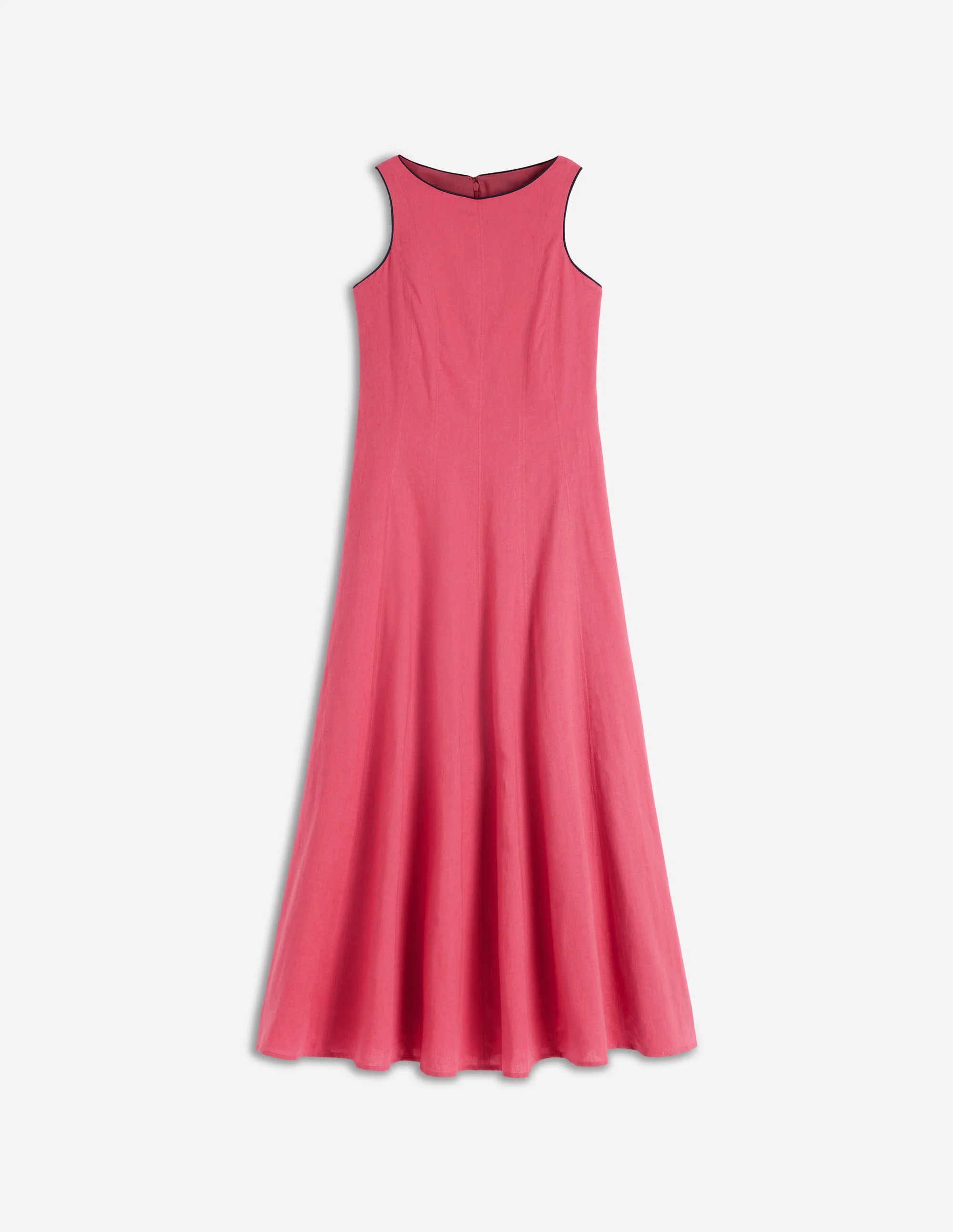 Annet Midikleid aus Leinenmischgewebe-Kirschrot - Image 7