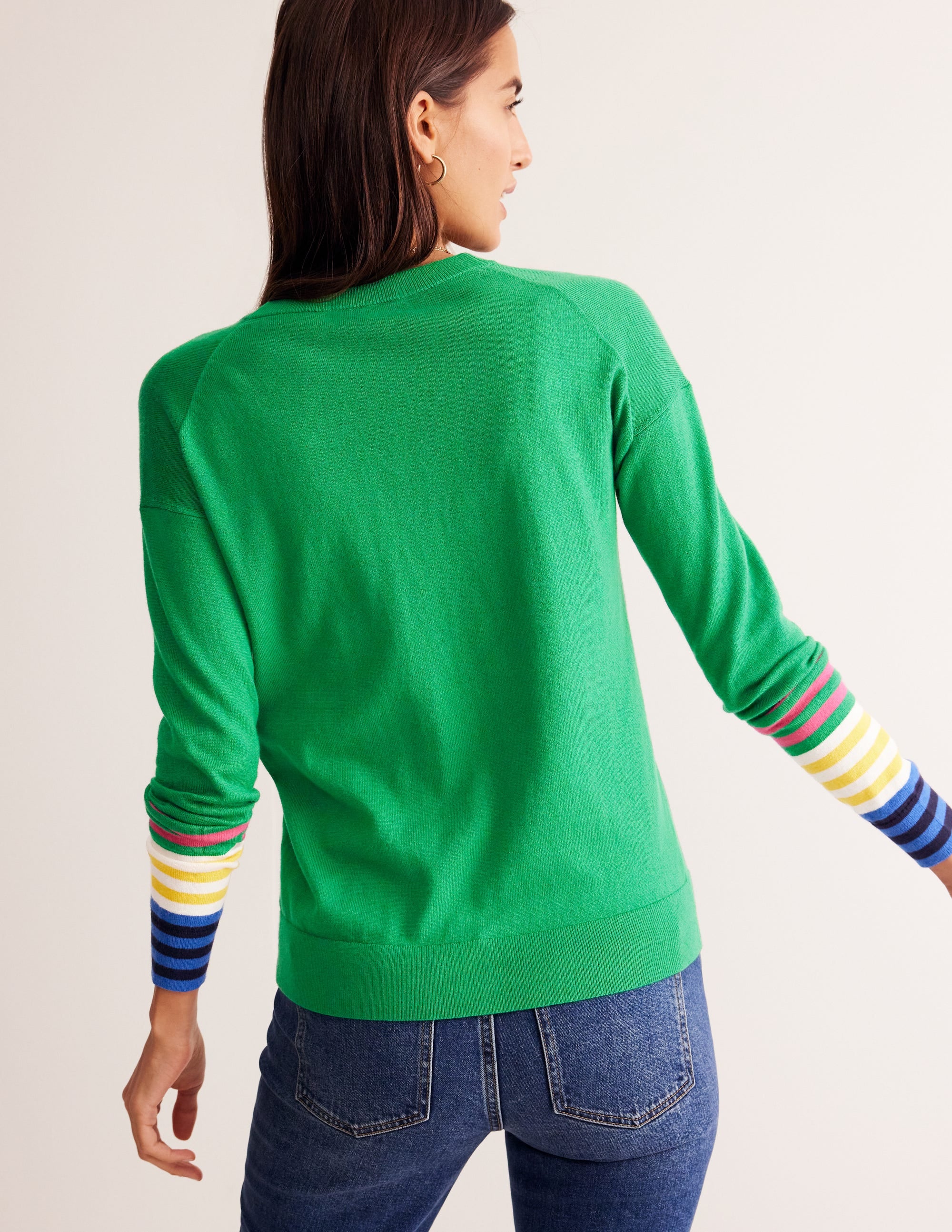 Annie Cardigan-Sattes Smaragdgrün - Image 3