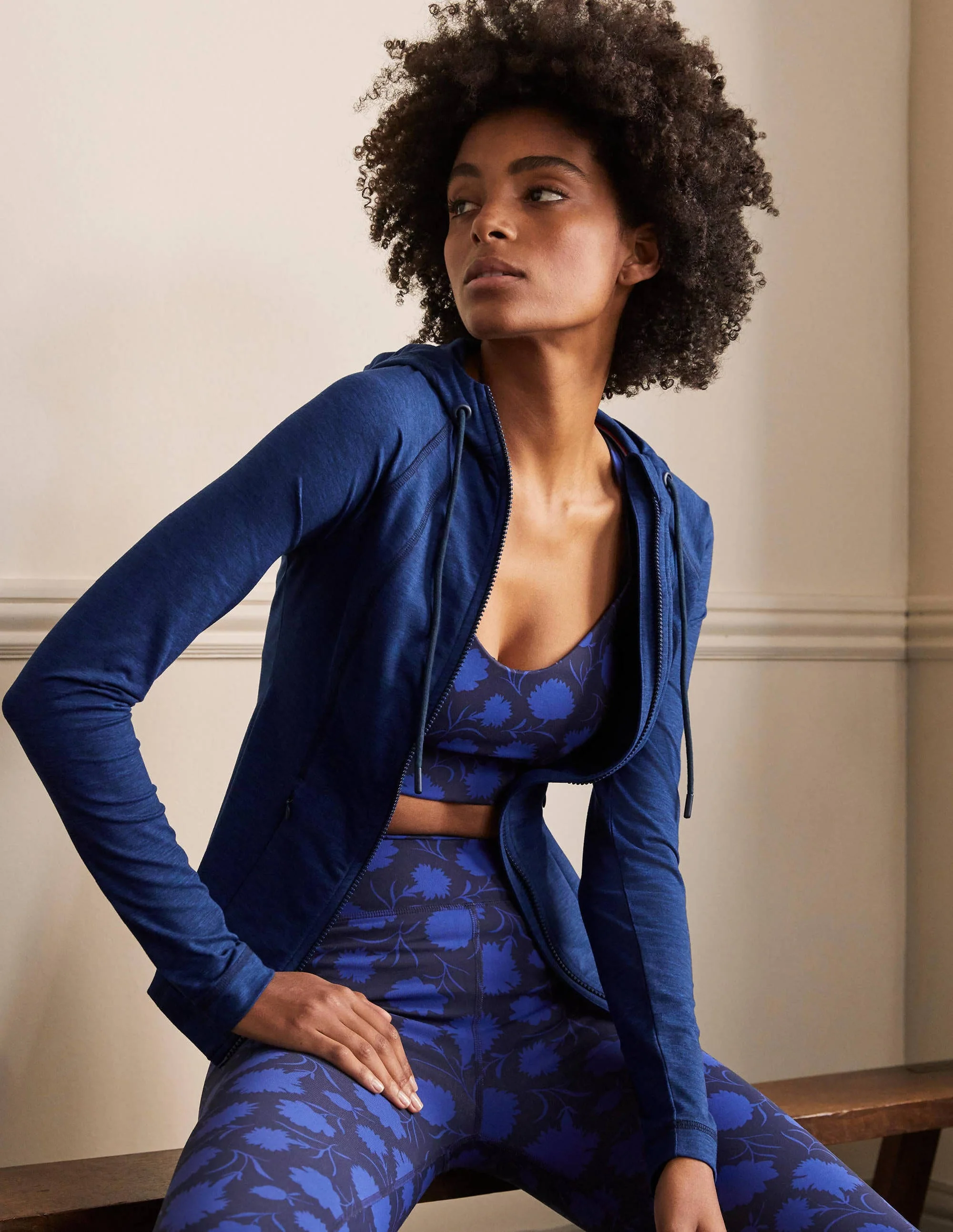 Annie Kapuzenjacke mit Reißverschluss-Persisches Blau - Image 4