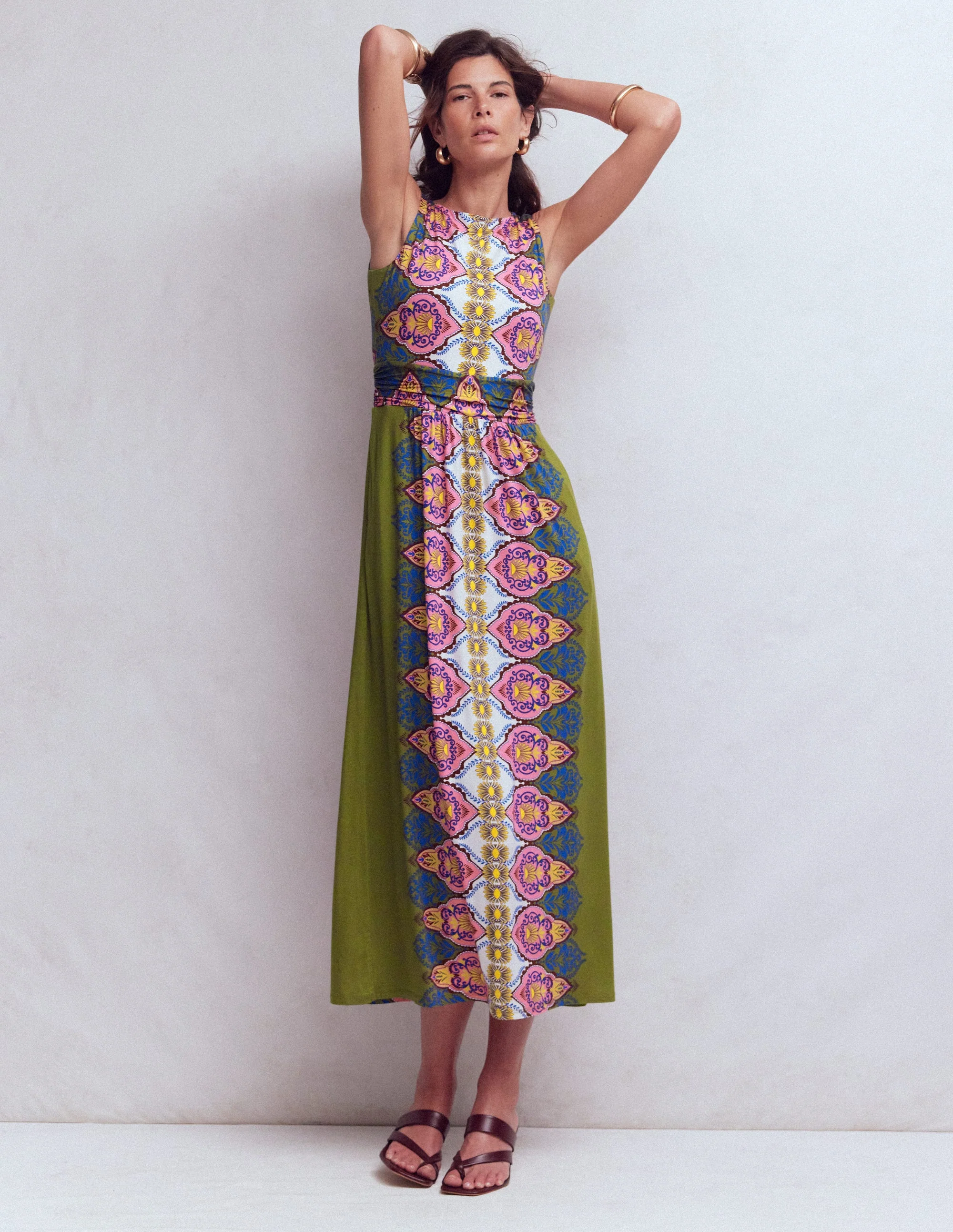 Antonia Jersey-Maxikleid-Bunt, Ziergarten