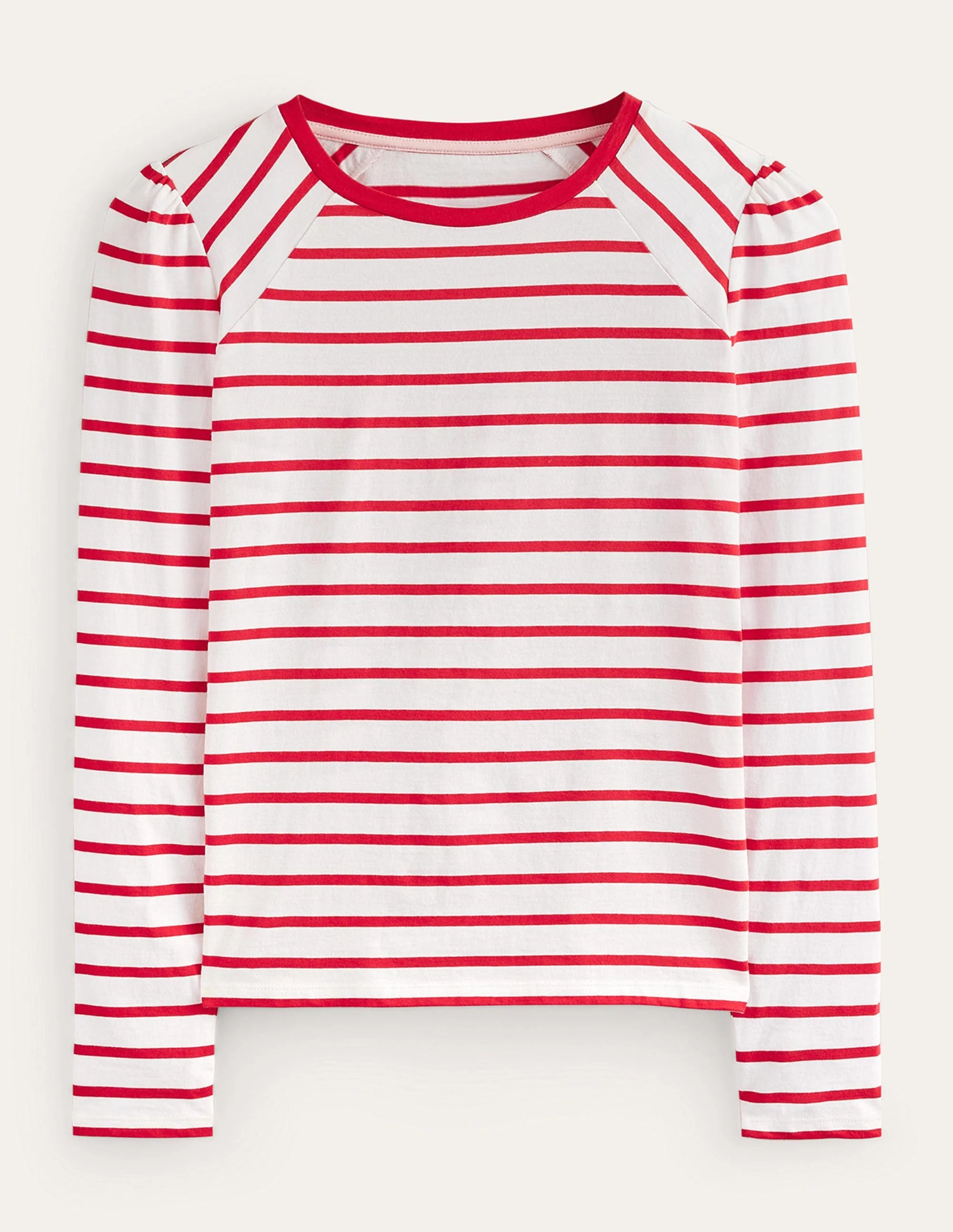 Arabella Gestreiftes T-Shirt-Pepperoni, Naturweiß - Image 5