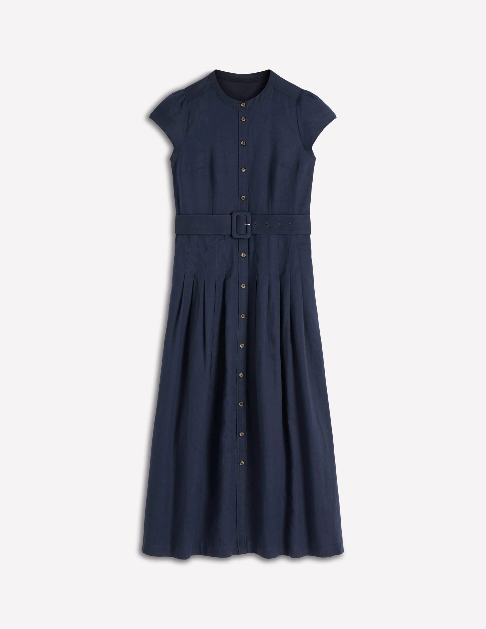 Arabella Kleid aus Leinenmischgewebe-Marineblau - Image 5