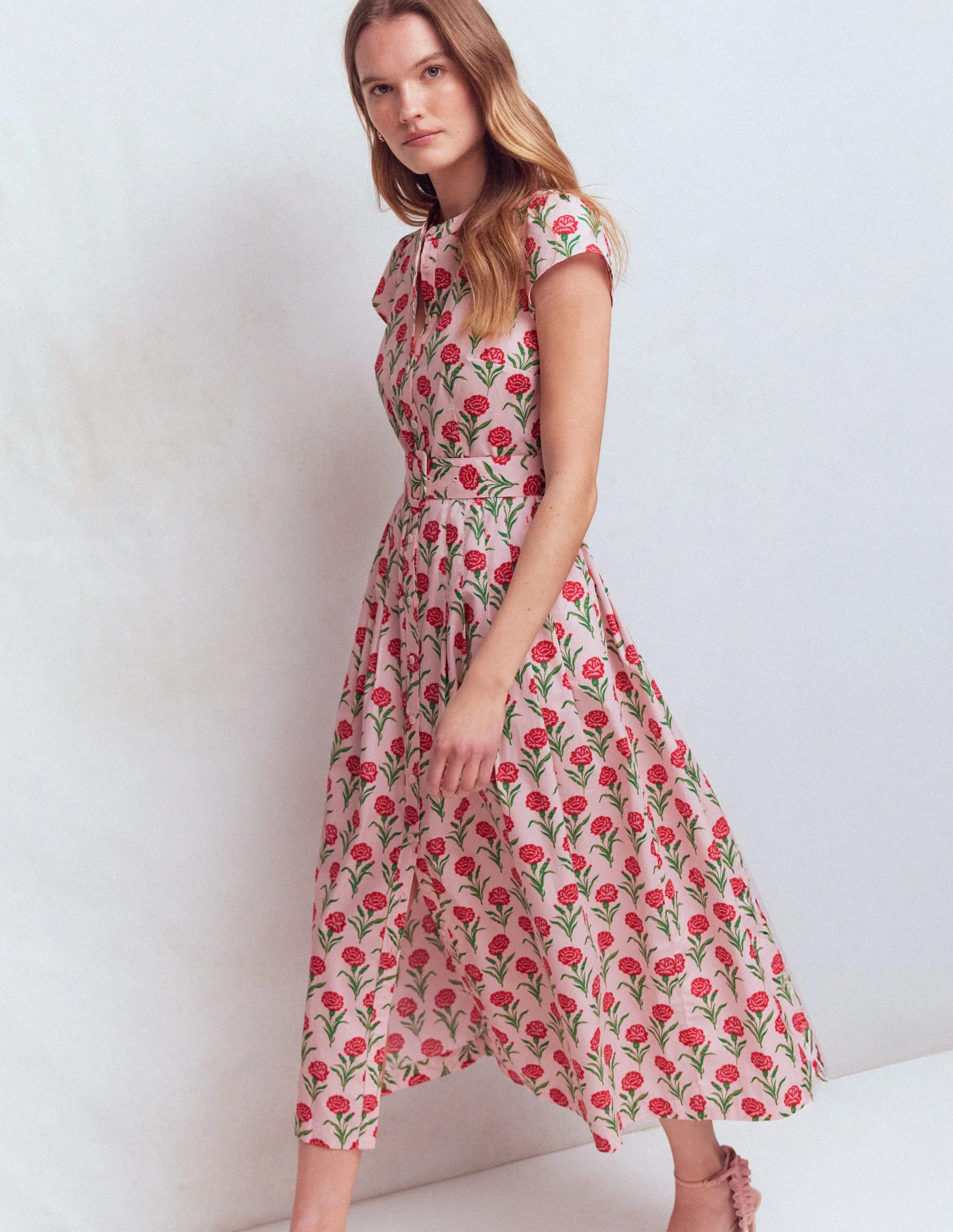 Arabella Maxikleid aus Baumwolle-Rosa Nelkenstiel - Image 6