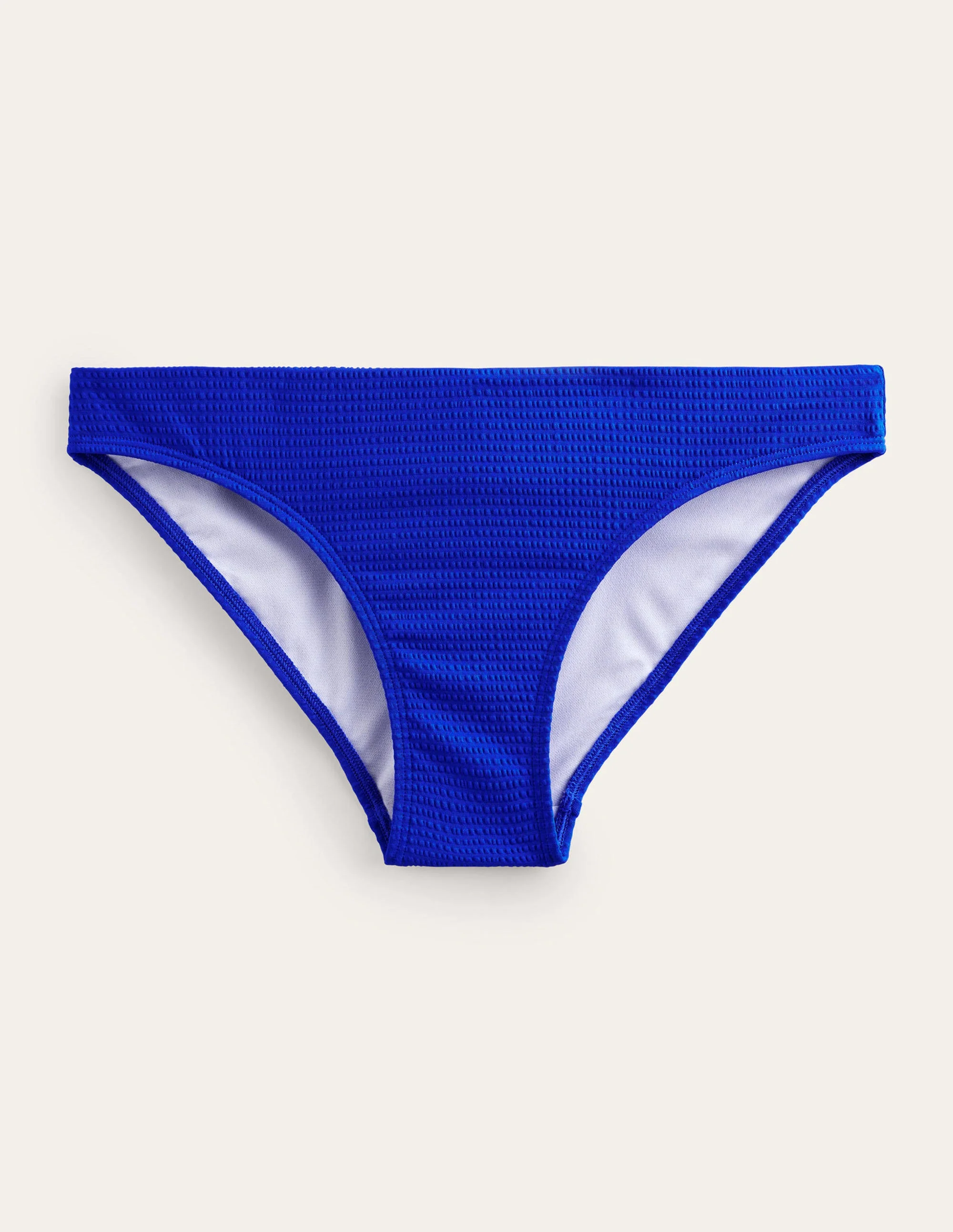 Arezzo Strukturierte Bikinihose-Kobaltblau, Seersucker - Image 5