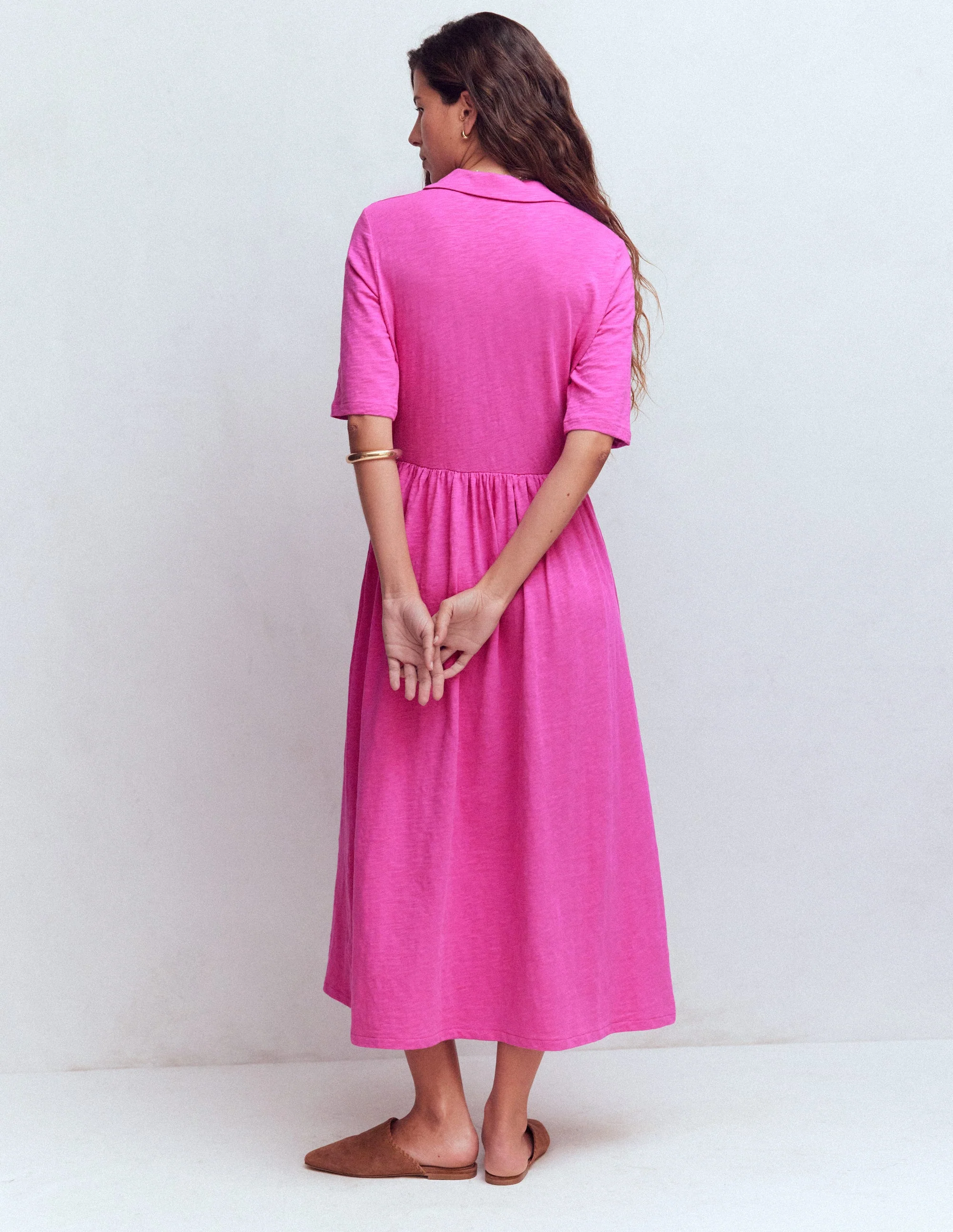 Aria Jerseykleid mit Kragen-Passionsblume - Image 3