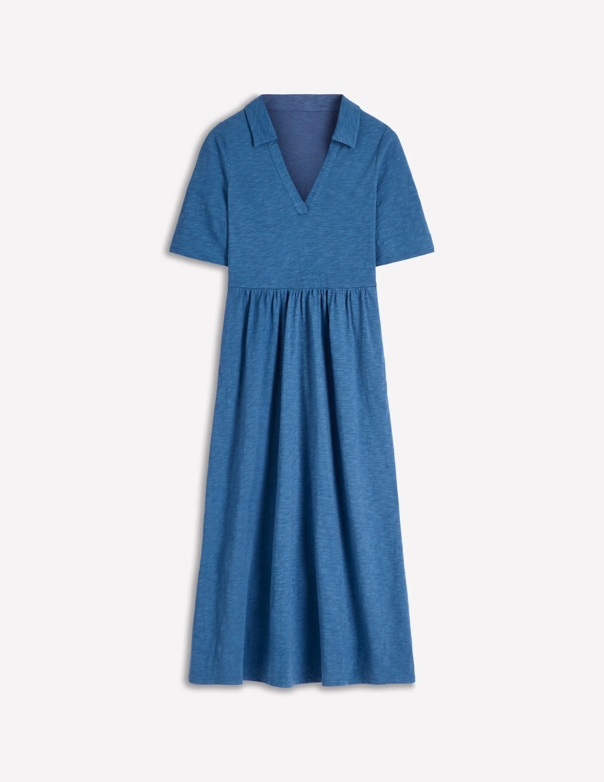 Aria Jerseykleid mit Kragen-Turmalinblau - Image 7