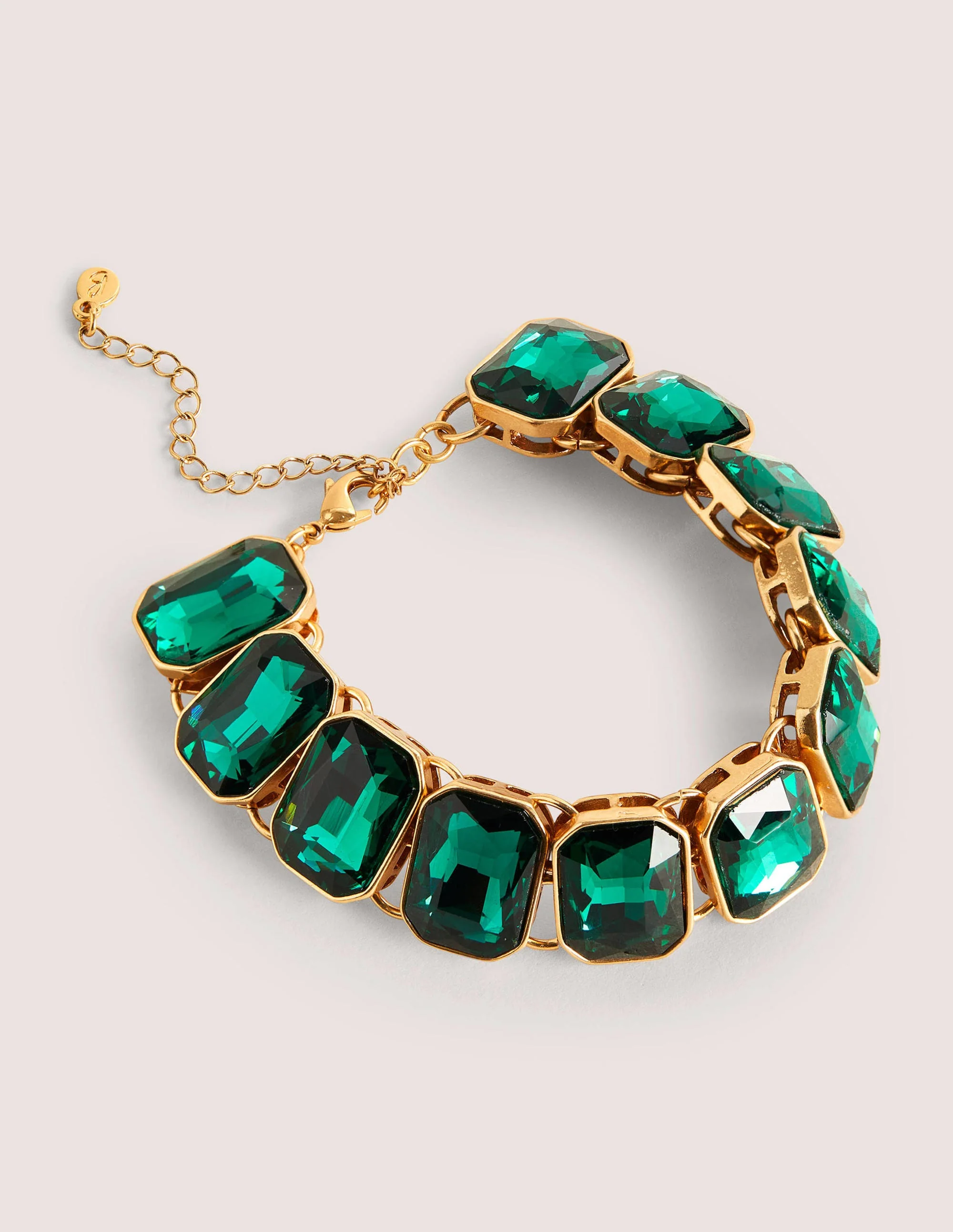 Armband mit Schmucksteinen-Grün