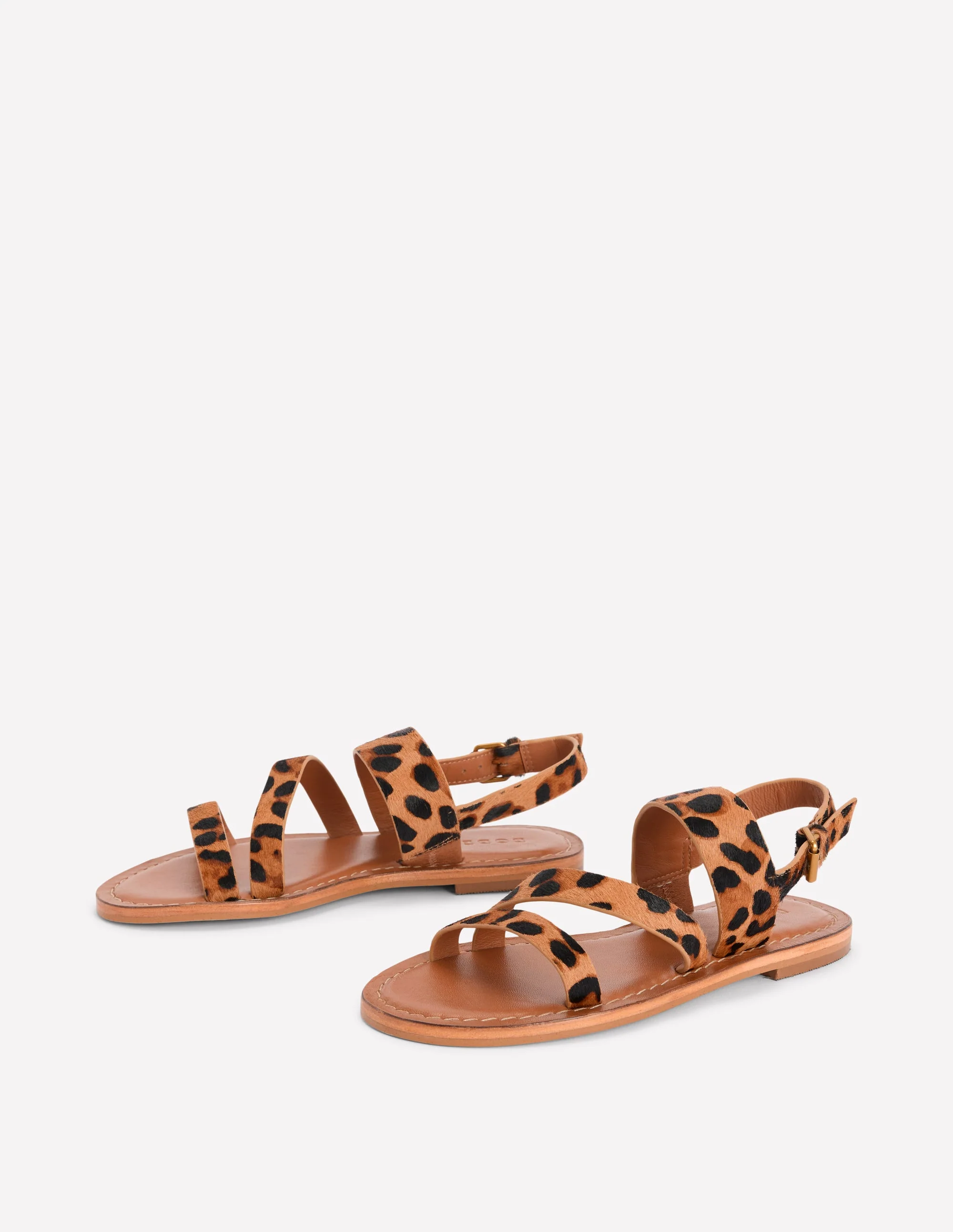 Asymmetrische Sandalen-Mohair, Leopardenmuster - Image 3