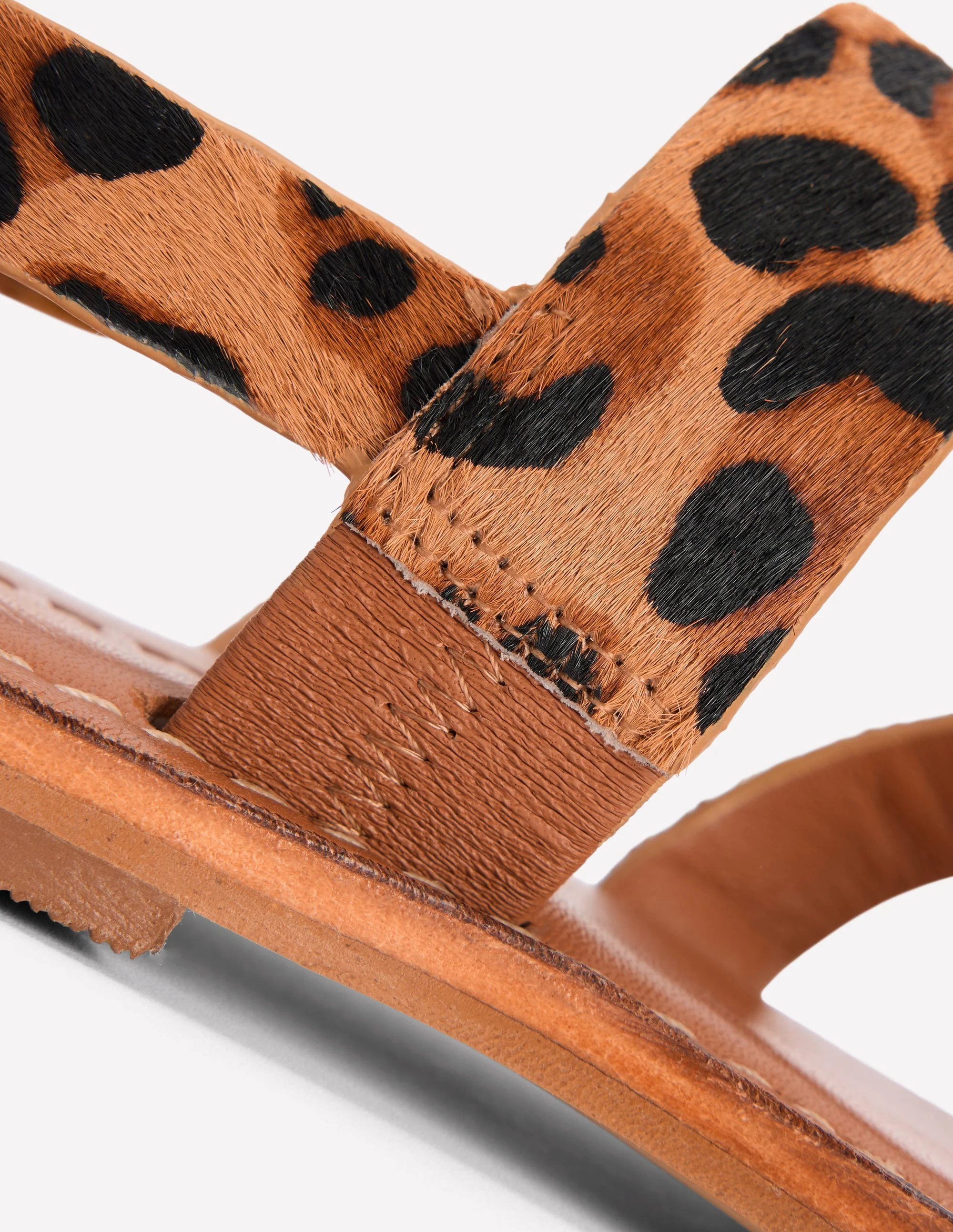 Asymmetrische Sandalen-Mohair, Leopardenmuster - Image 4