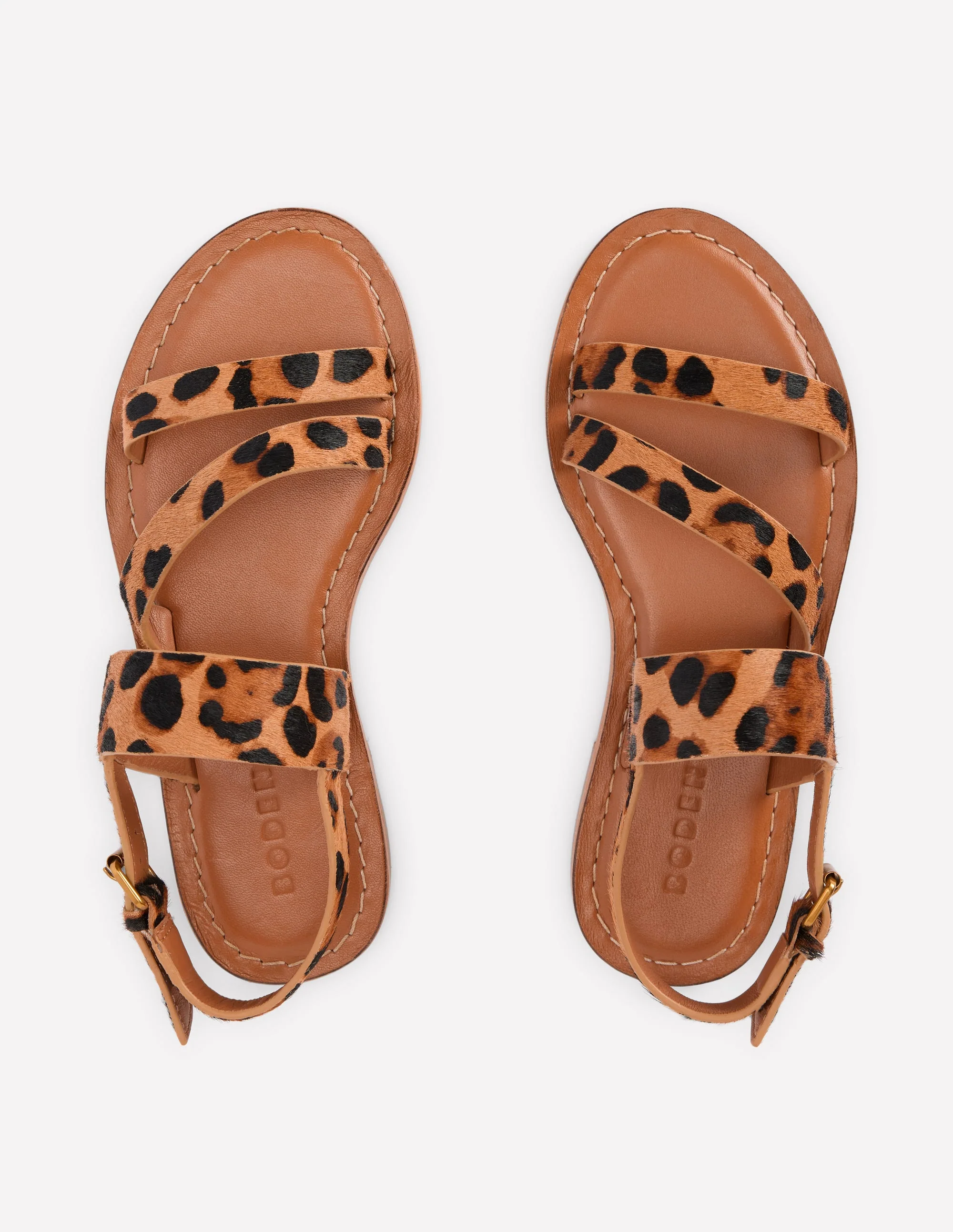 Asymmetrische Sandalen-Mohair, Leopardenmuster - Image 5