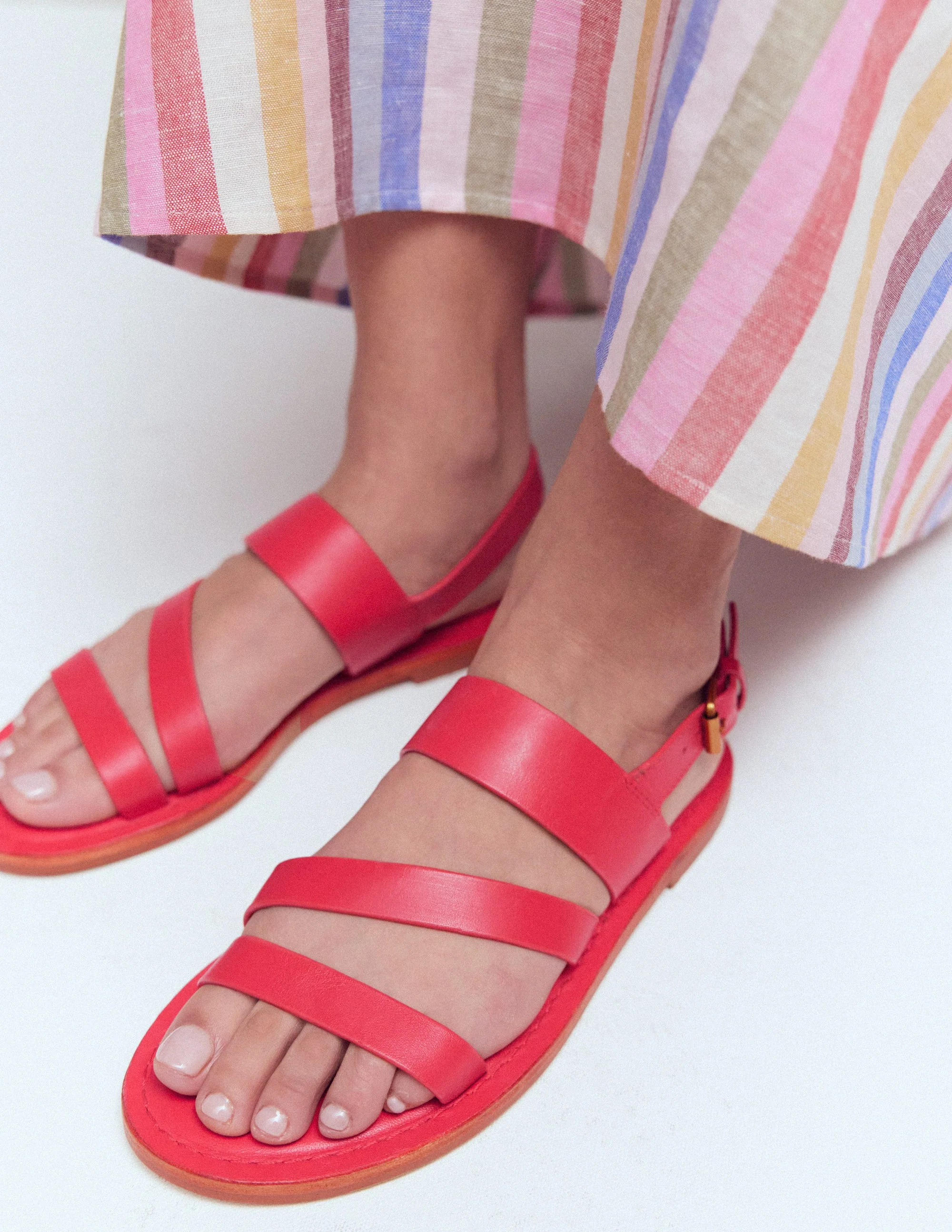 Asymmetrische Sandalen-ROT - Image 2