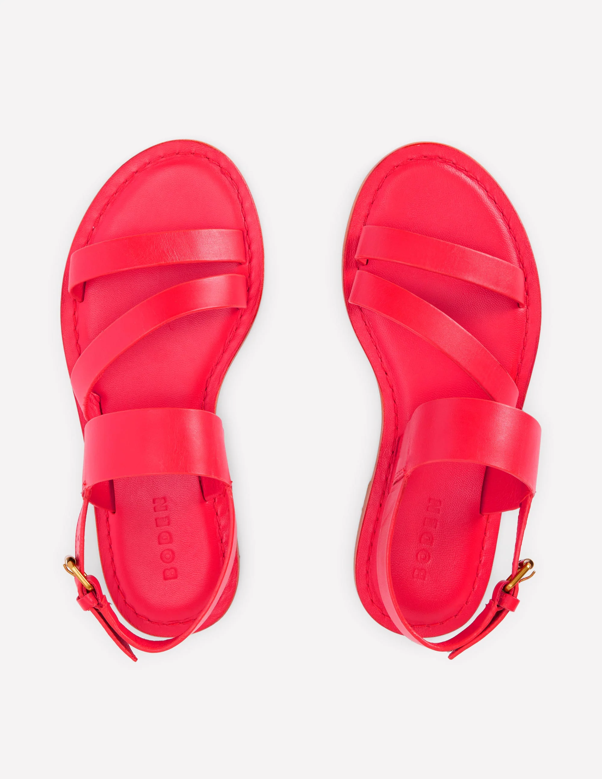 Asymmetrische Sandalen-ROT - Image 5