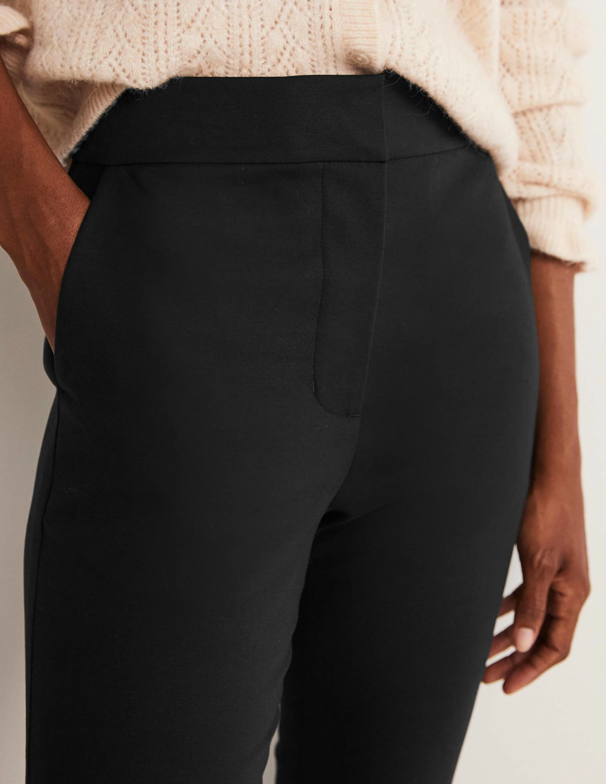 Ausgestellte 7/8-Hose-Schwarz - Image 7