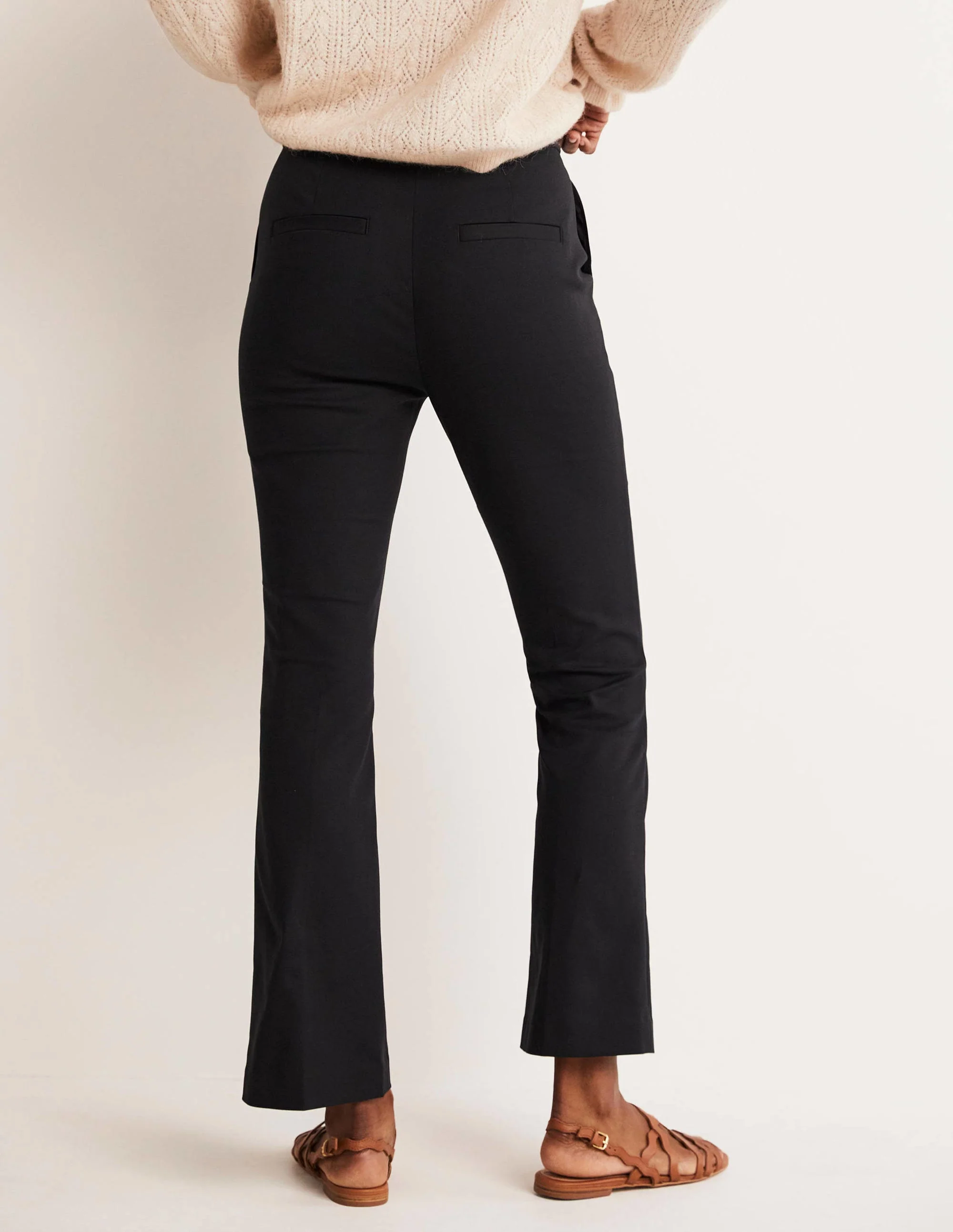 Ausgestellte 7/8-Hose-Schwarz - Image 8