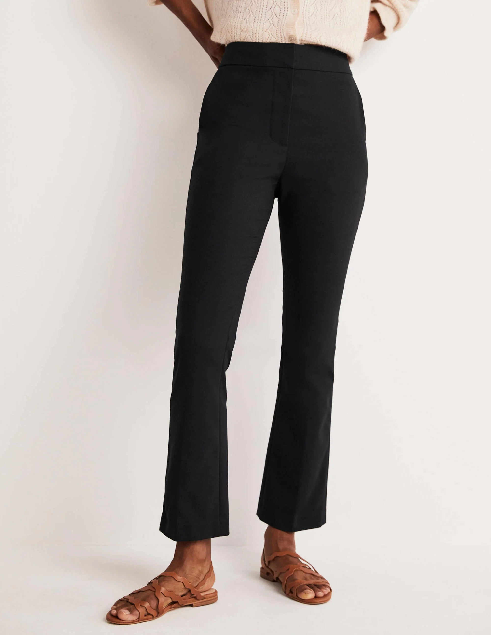 Ausgestellte 7/8-Hose-Schwarz - Image 9