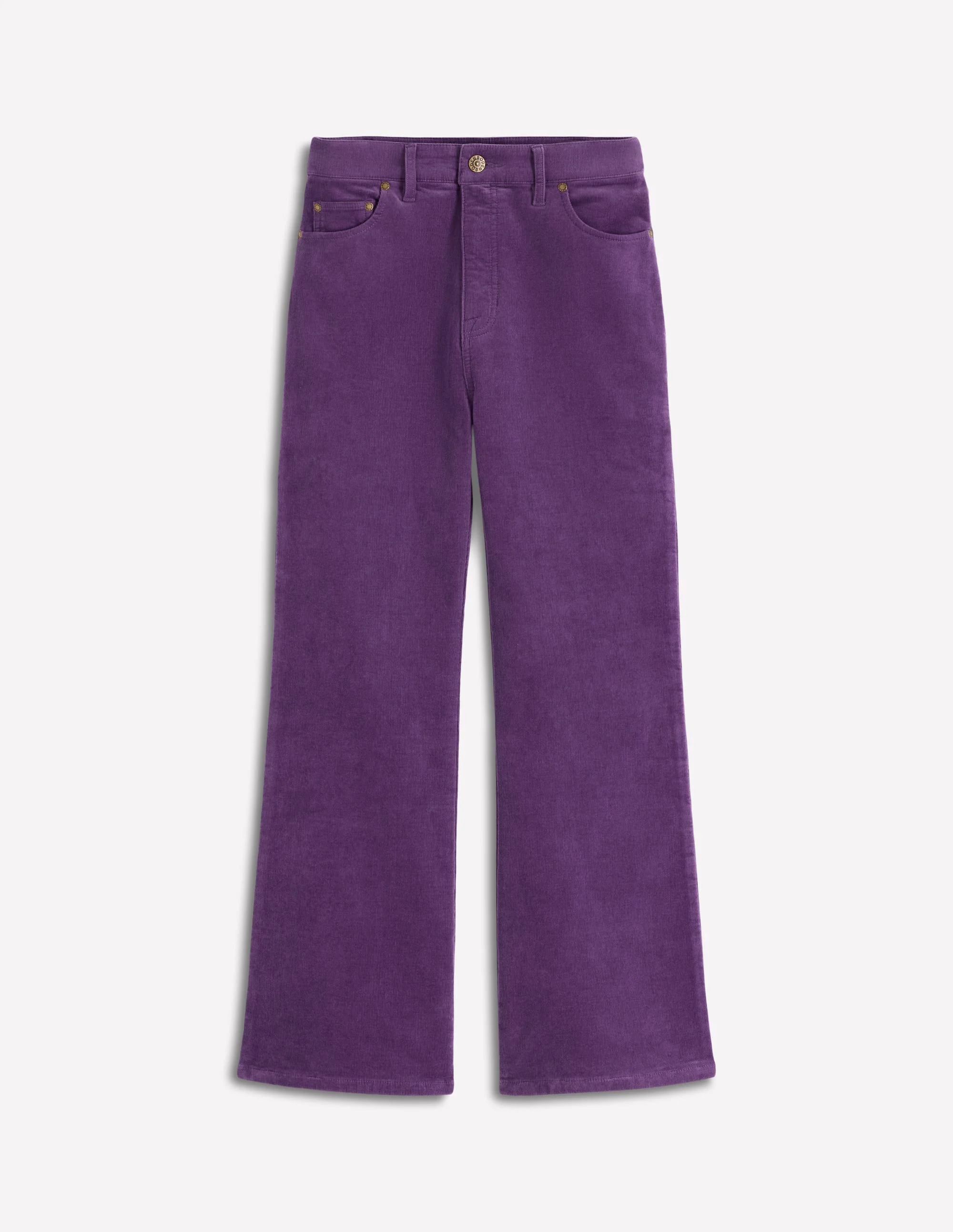 Ausgestellte Cord-Jeans im Five-Pocket-Design-Mystisches Violett - Image 5