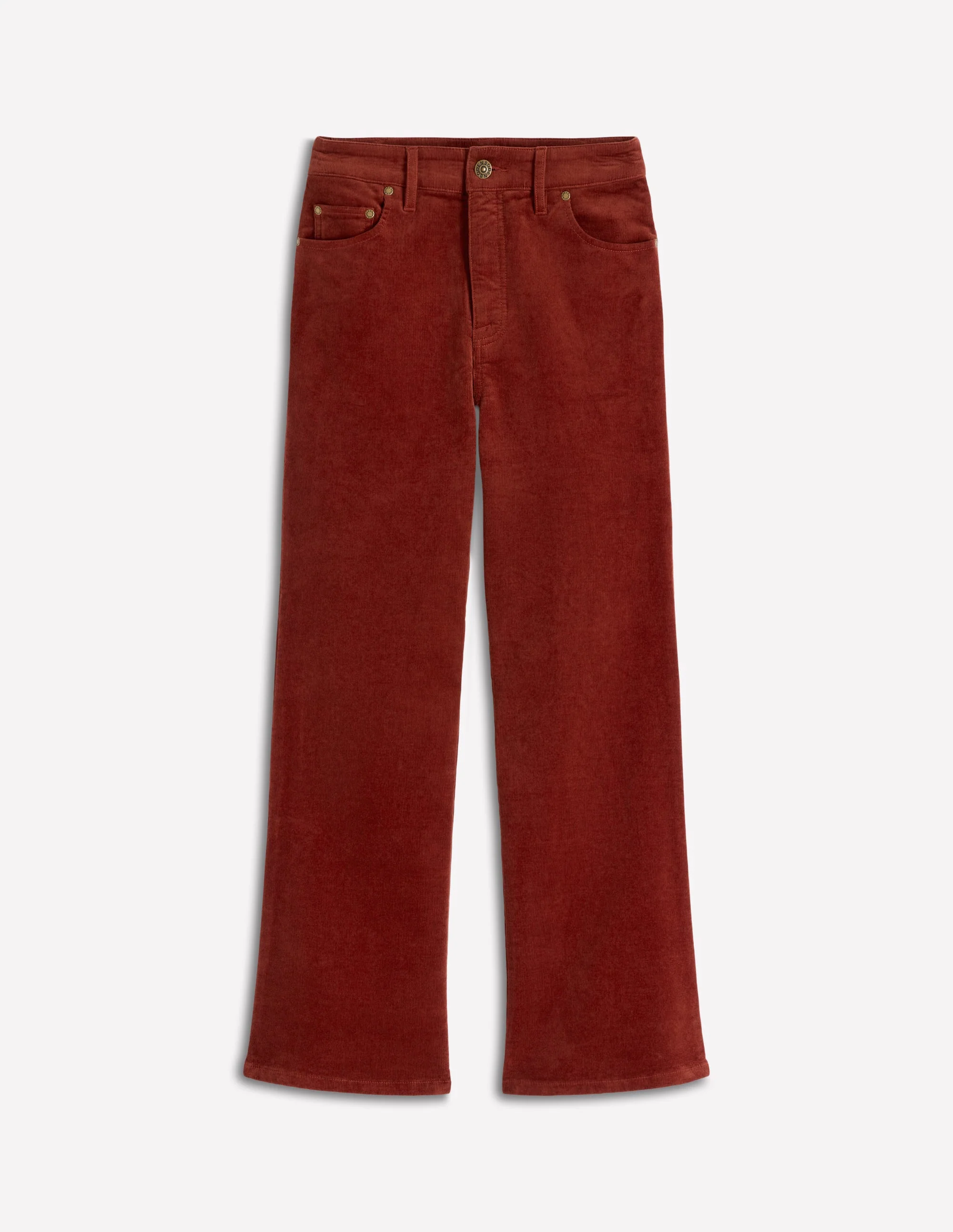 Ausgestellte Cord-Jeans im Five-Pocket-Design-Ziegelstein - Image 5