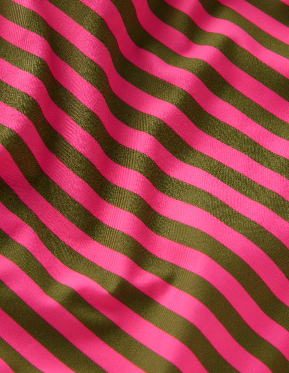 Badeanzug mit gedrehten Trägern-Rosa, Khaki Streifen - Image 8