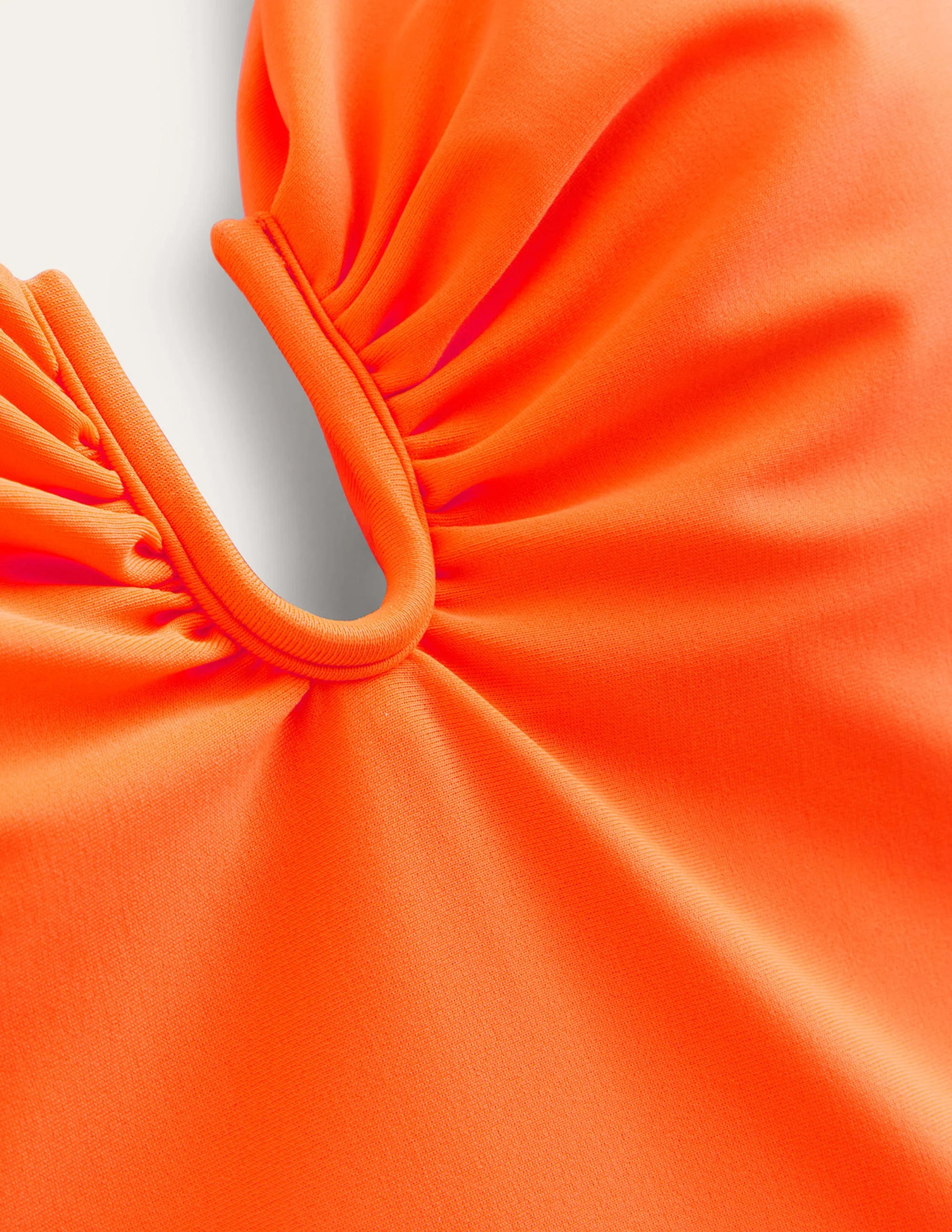 Badeanzug mit U-Steg-Leuchtendes Orange - Image 8