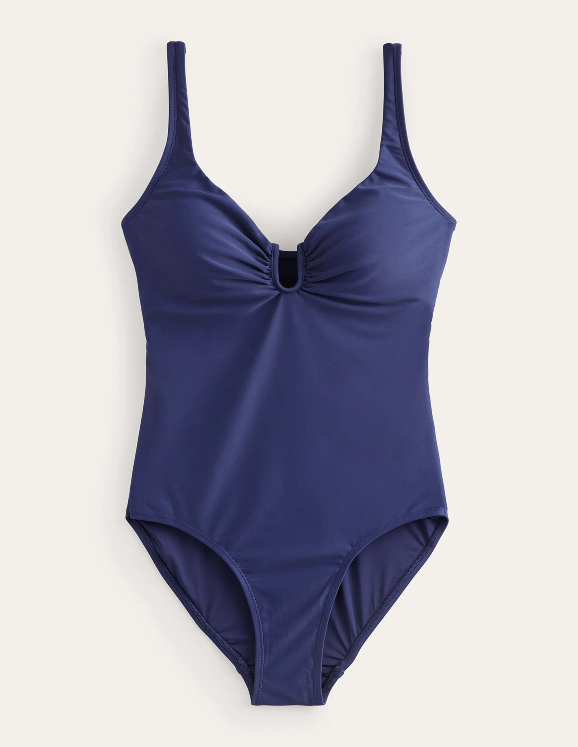 Badeanzug mit U-Steg-Marineblau - Image 7