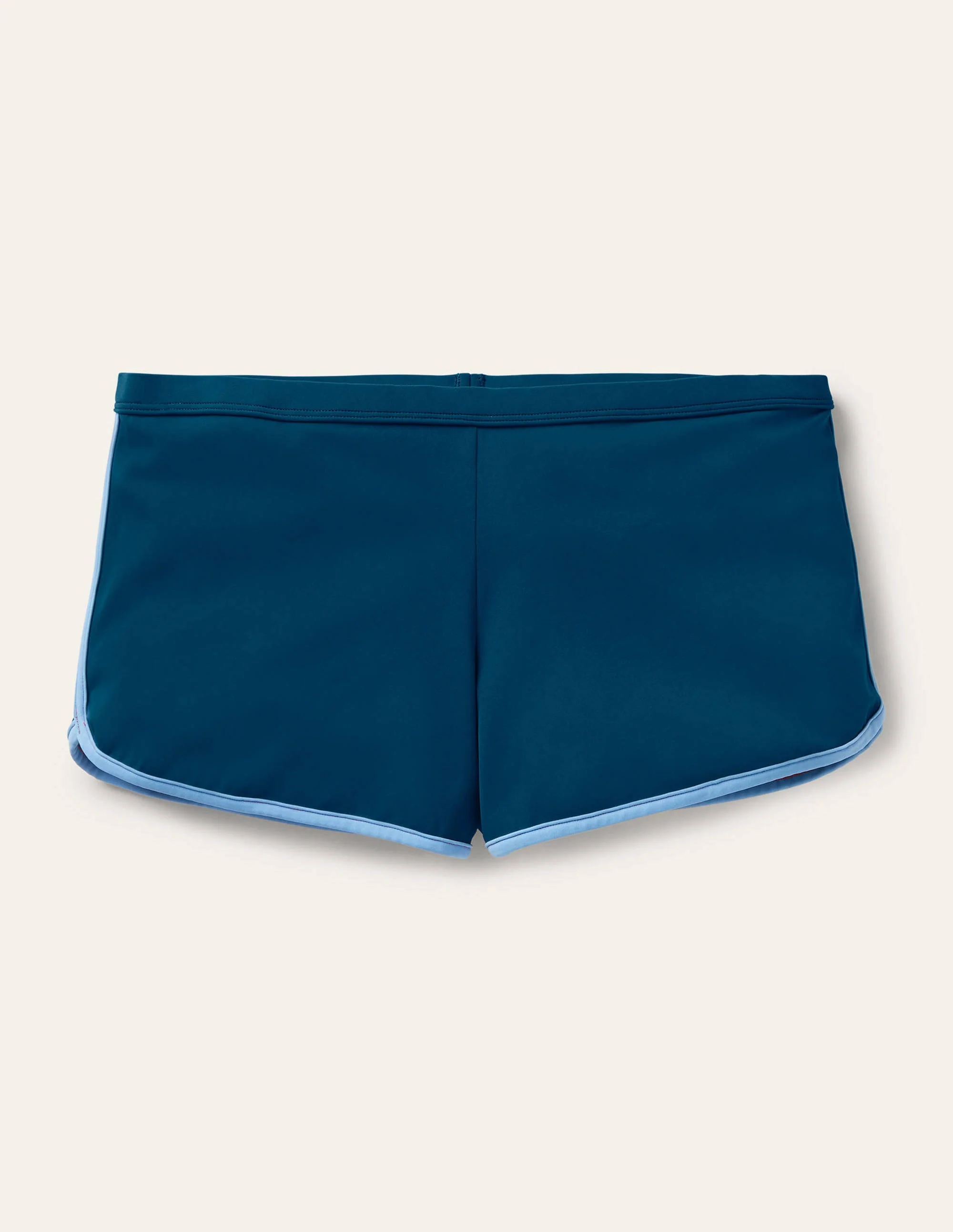 Badeshorts mit Paspelierung-Meeresblau - Image 5