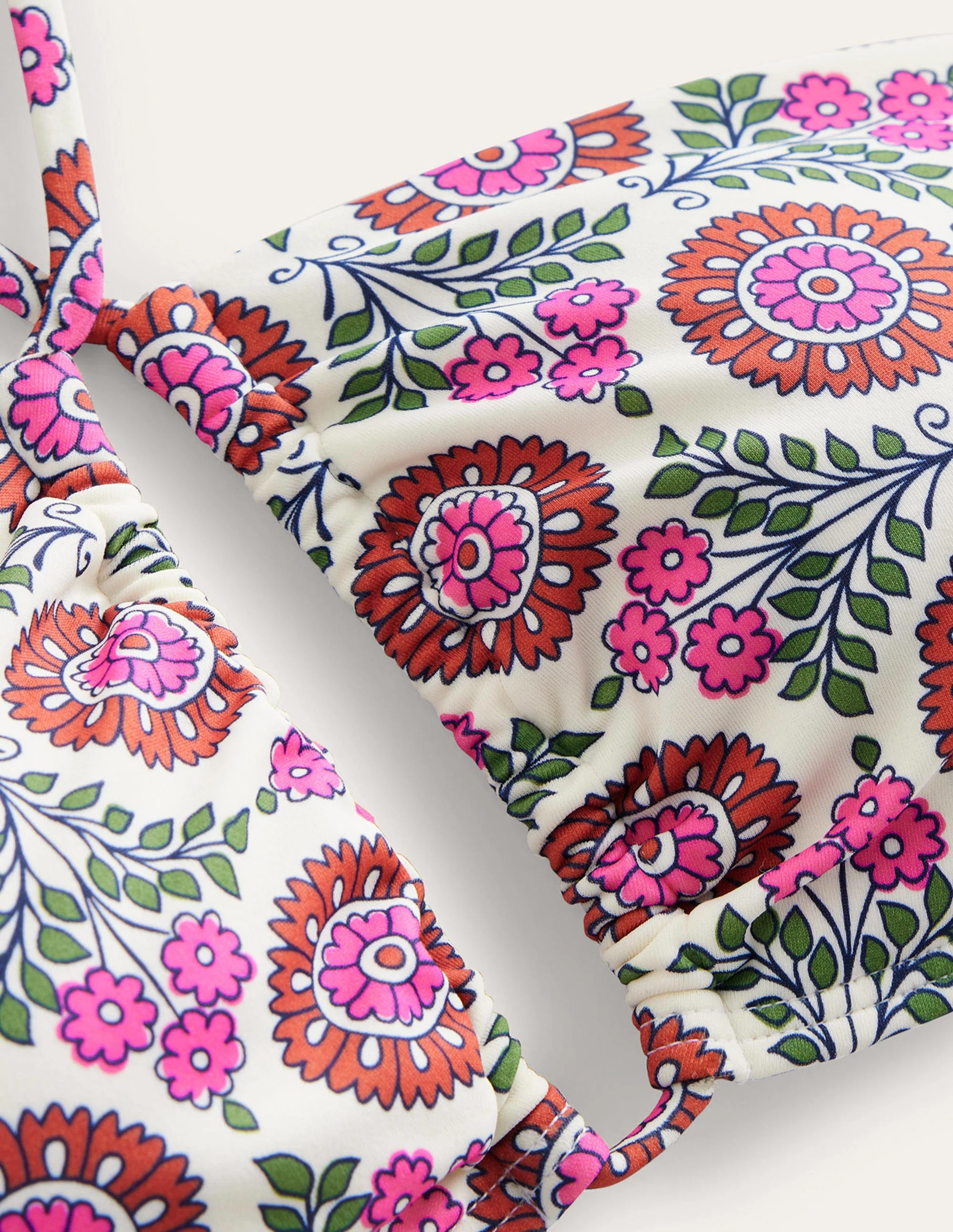 Bandeau-Bikinioberteil mit Neckholder-Gin Fizz, Sonnenblumenzweig - Image 7
