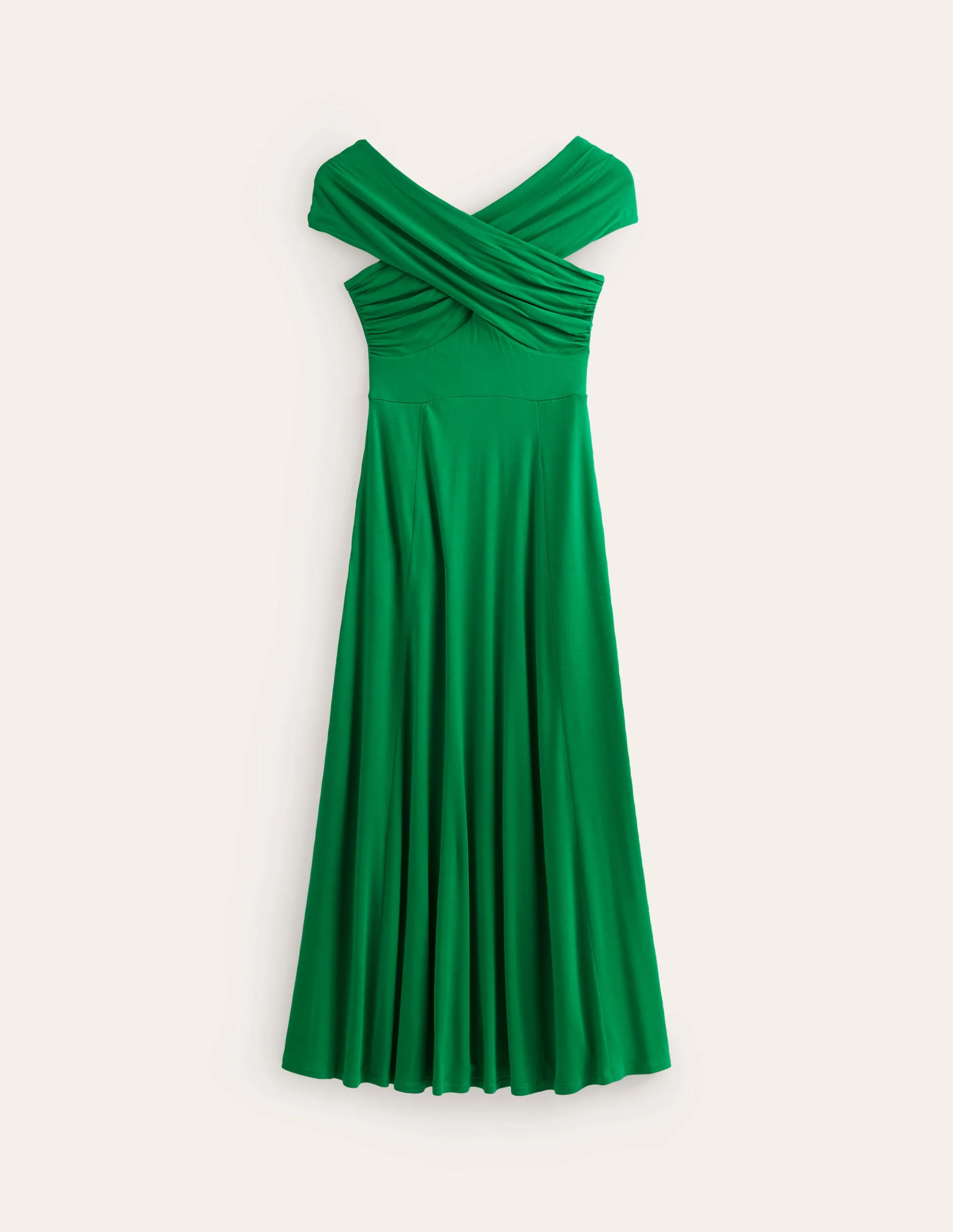 Bardot Maxikleid aus Jersey-Grünes Tamburin - Image 5