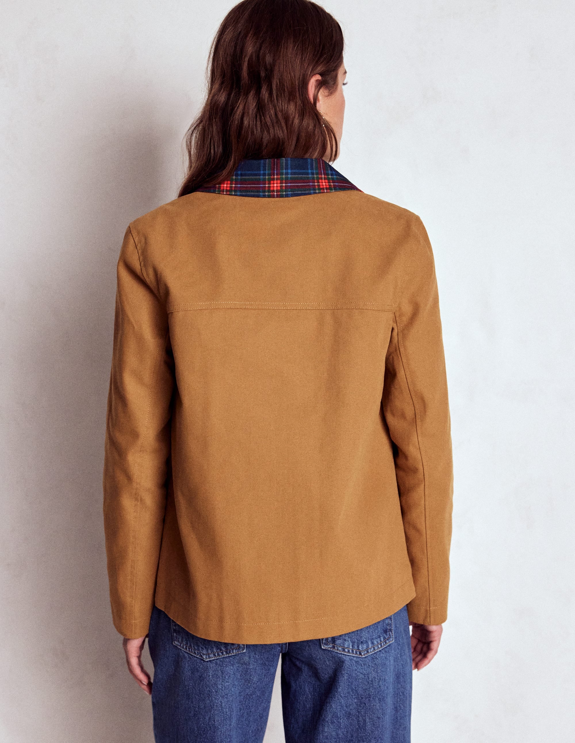 Barn Jacket aus Canvas-Haselnussbraun, Kariert - Image 3